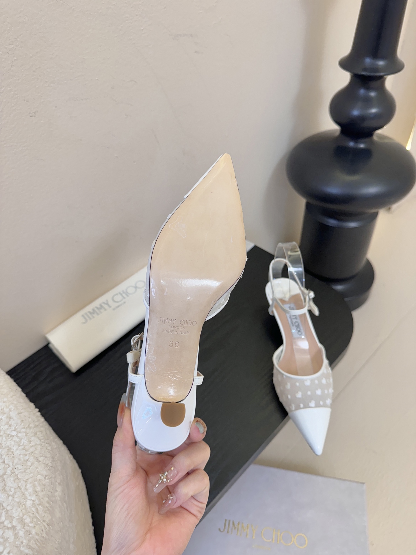Jimmy Choo｜周仰杰新品网纱方头小猫跟拖鞋！Jc经典水晶烫钻网纱高跟鞋🔥超级仙的一款啊！美得让人