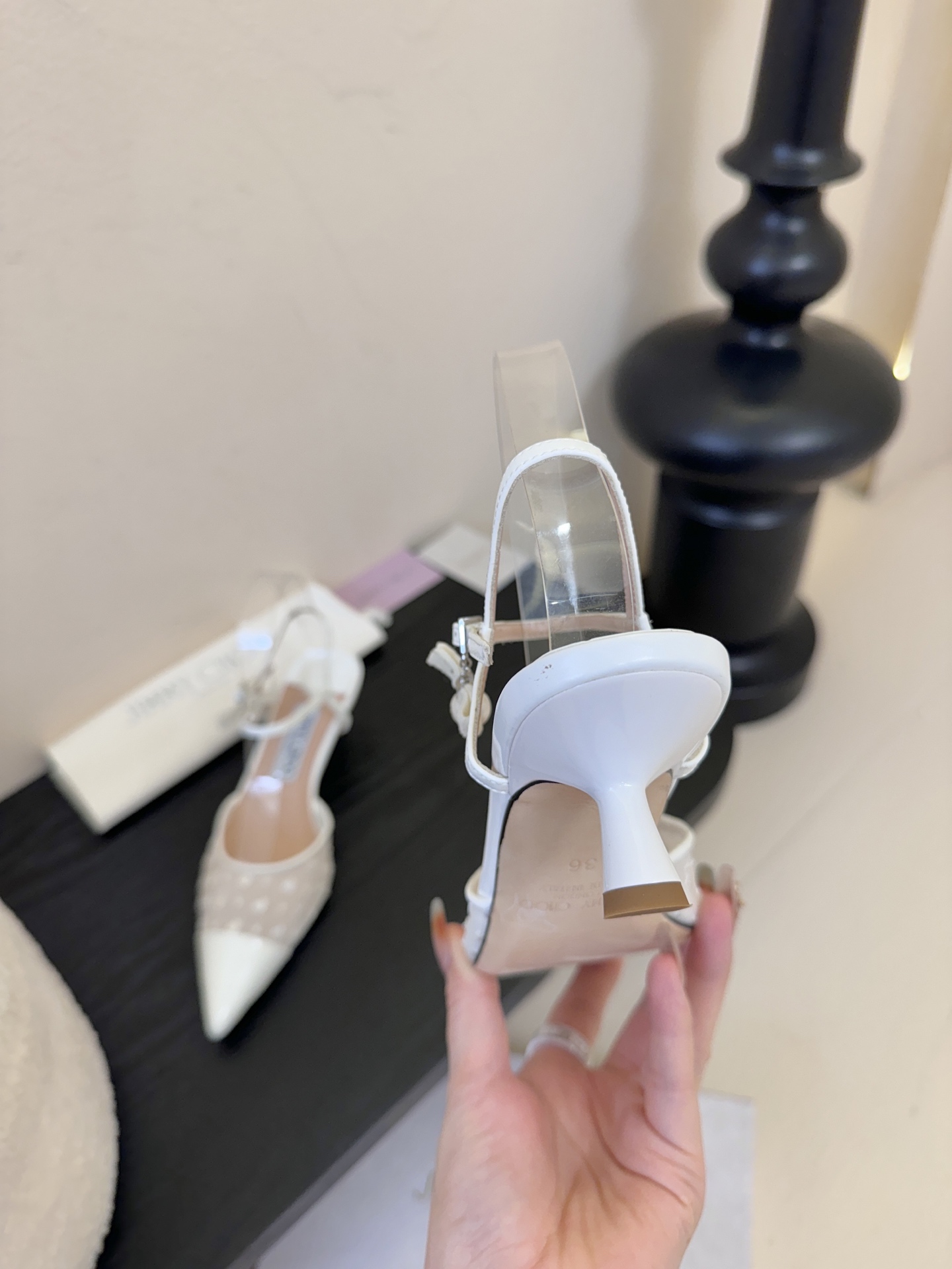 Jimmy Choo｜周仰杰新品网纱方头小猫跟拖鞋！Jc经典水晶烫钻网纱高跟鞋🔥超级仙的一款啊！美得让人
