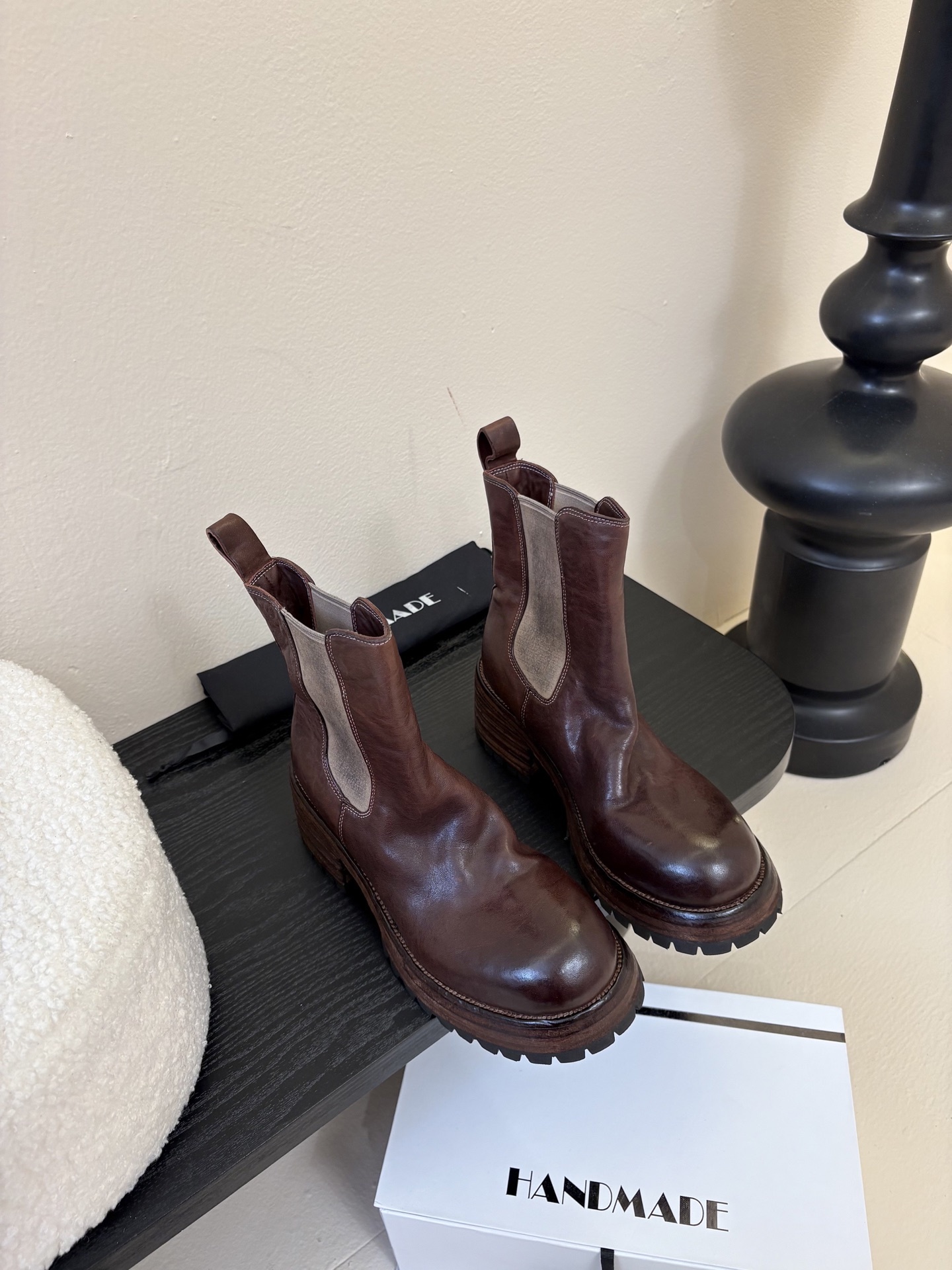 顶级HANDMADE独家新品最高版本买手代购1:1完美复刻 平底凉鞋单鞋原版开模真皮鞋底 原版套楦鞋型很