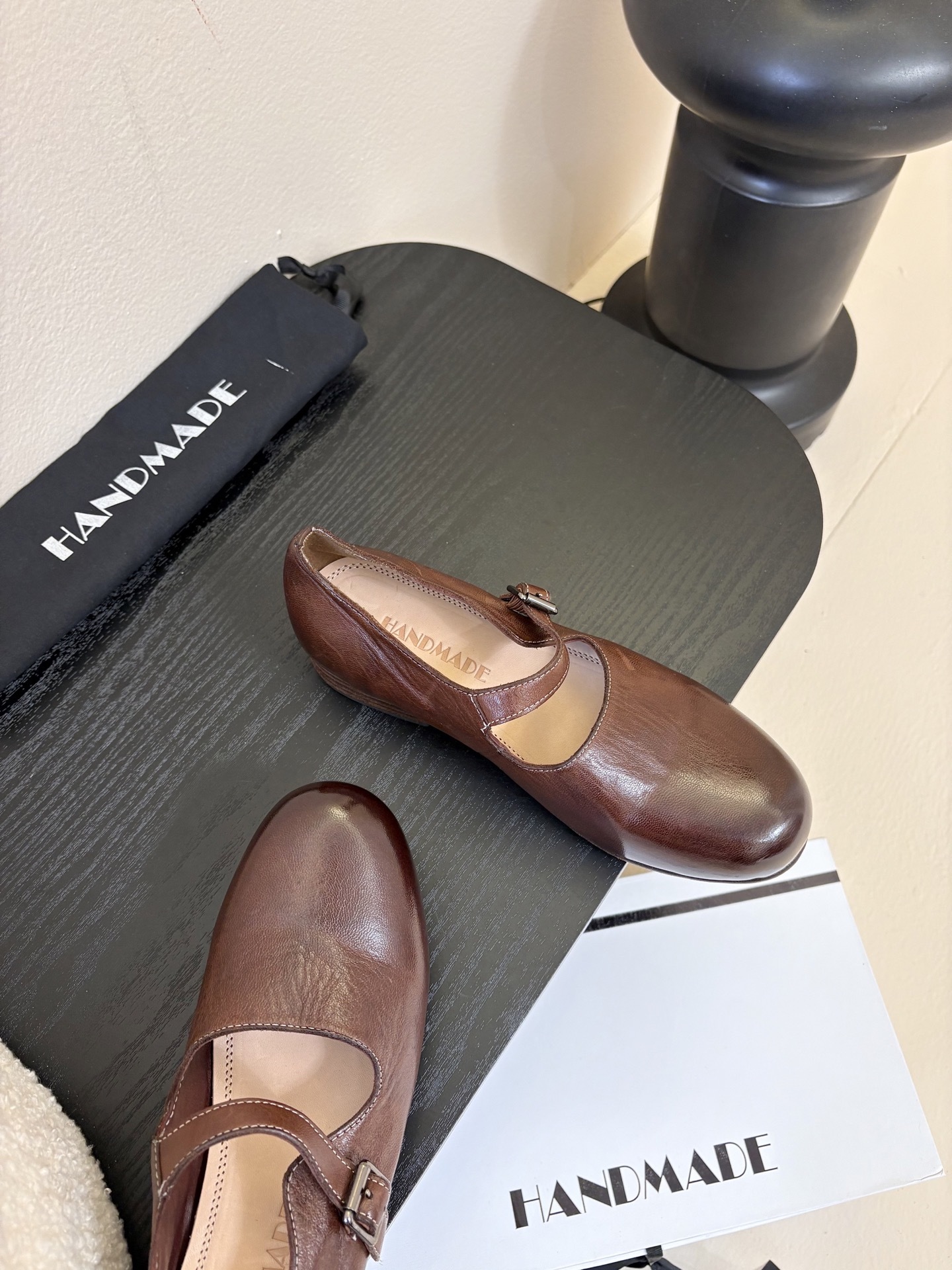 顶级HANDMADE独家新品最高版本买手代购1:1完美复刻 平底凉鞋单鞋原版开模真皮鞋底 原版套楦鞋型很