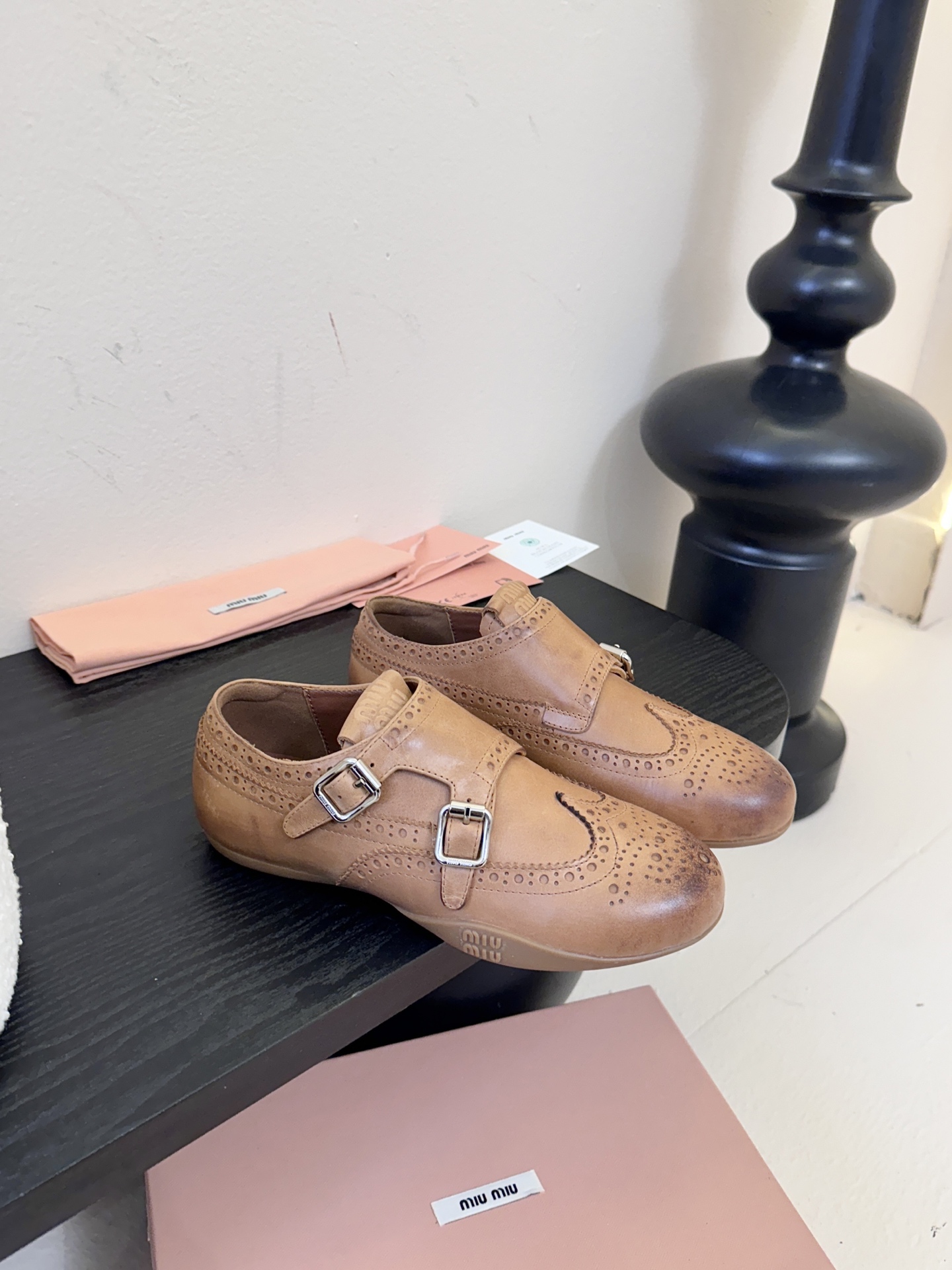G261所见即所得顶级品质Miu Mi* 25FW deck shoes 麂皮玛丽珍小皮鞋乐福鞋mium