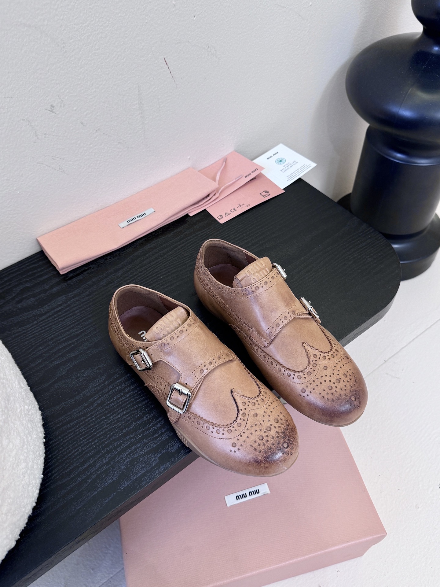 G261所见即所得顶级品质Miu Mi* 25FW deck shoes 麂皮玛丽珍小皮鞋乐福鞋mium
