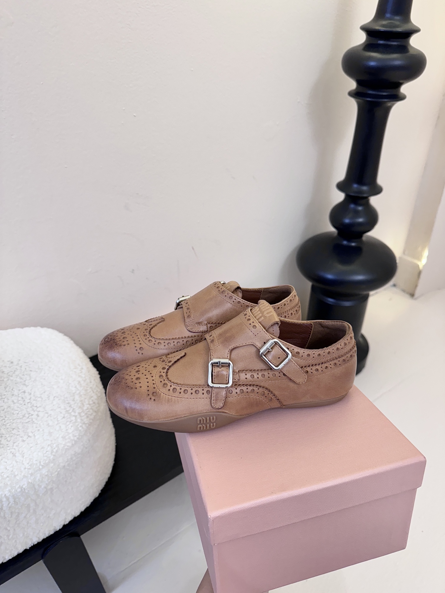 G261所见即所得顶级品质Miu Mi* 25FW deck shoes 麂皮玛丽珍小皮鞋乐福鞋mium