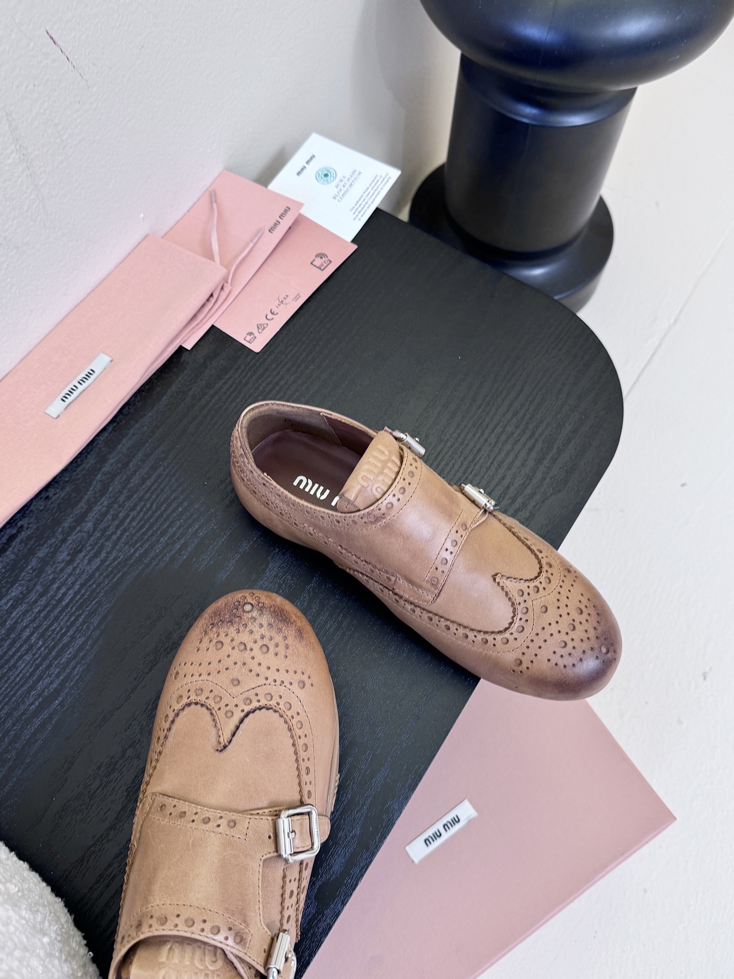 G261所见即所得顶级品质Miu Mi* 25FW deck shoes 麂皮玛丽珍小皮鞋乐福鞋mium