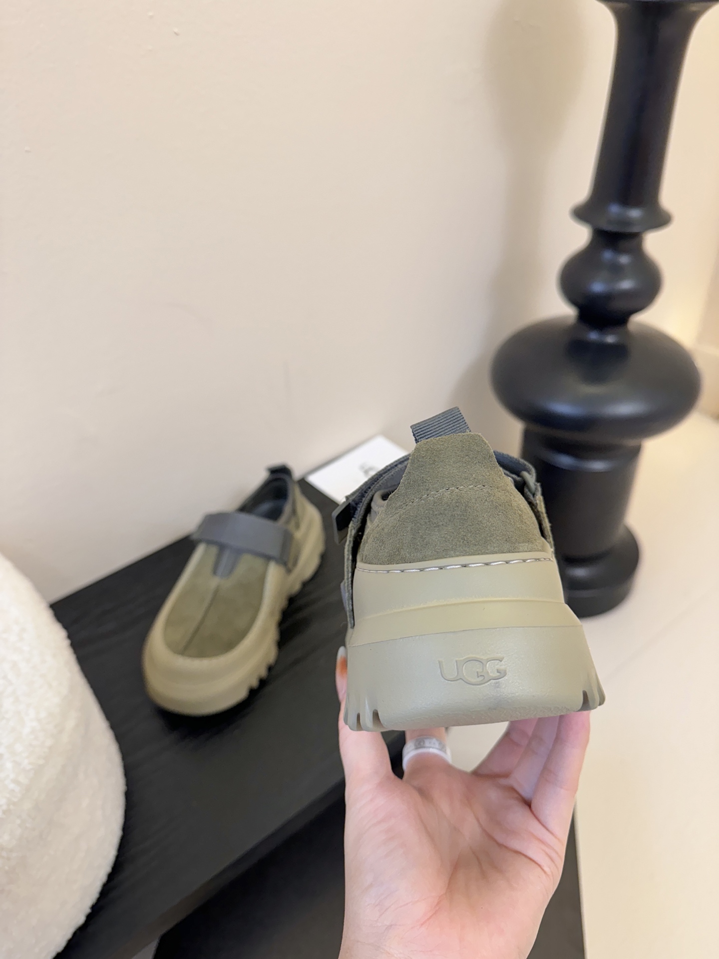男款➕10UGG新款博肯厚底小网红拖鞋，小胖丁嘟嘟拖 单鞋…材质IP发泡大底，原版透气三文治网，百搭时尚