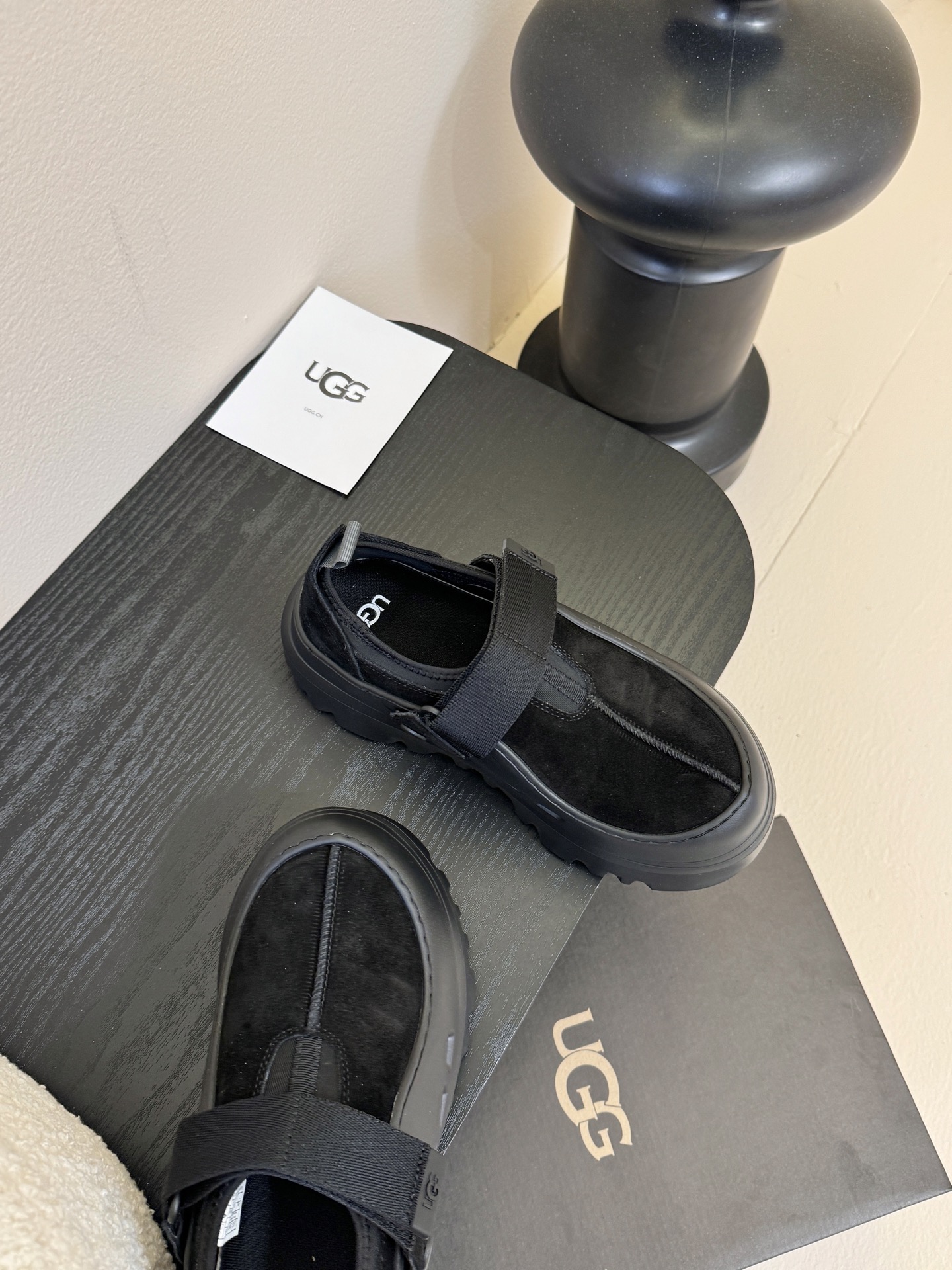 男款➕10UGG新款博肯厚底小网红拖鞋，小胖丁嘟嘟拖 单鞋…材质IP发泡大底，原版透气三文治网，百搭时尚