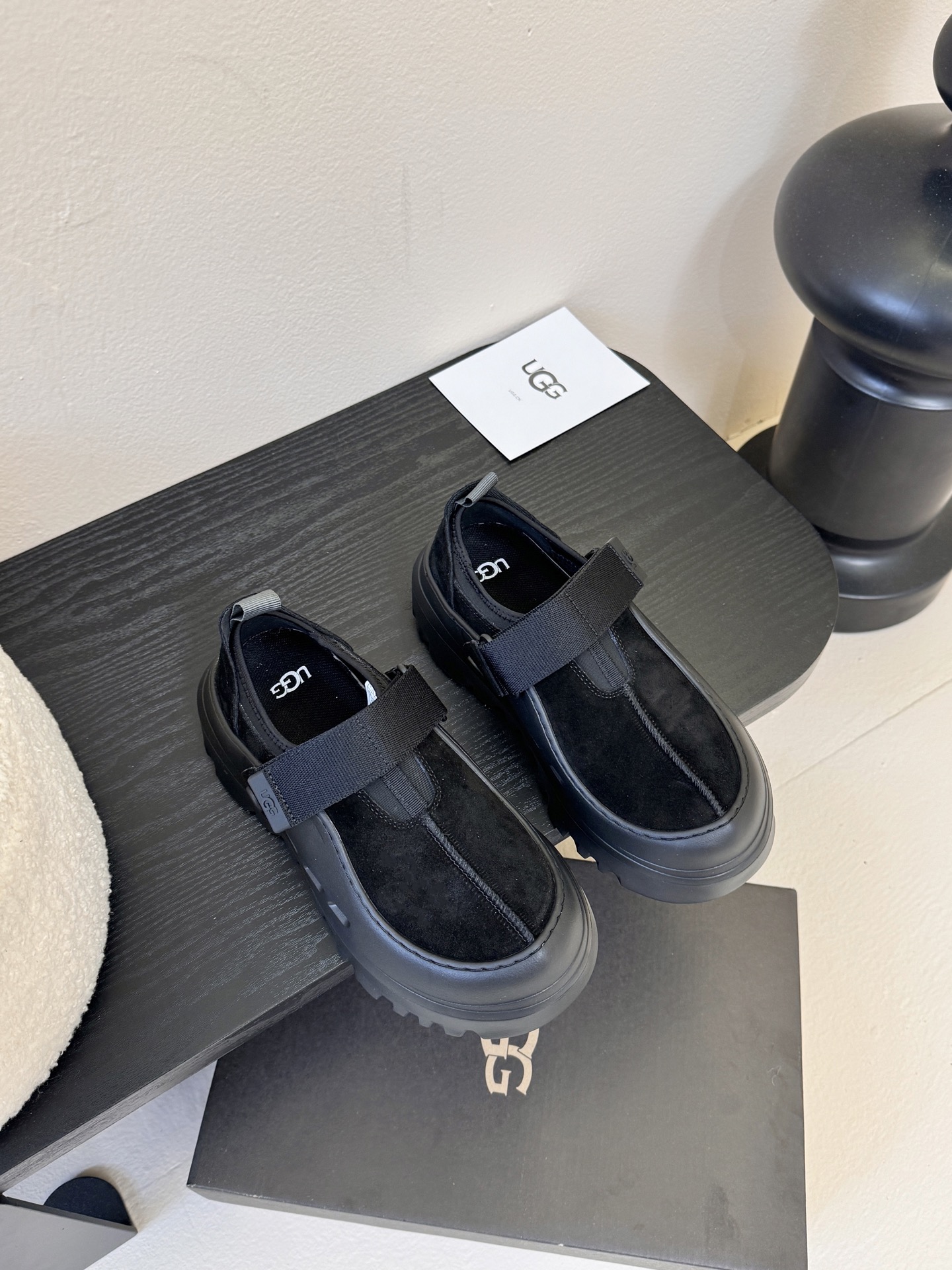 男款➕10UGG新款博肯厚底小网红拖鞋，小胖丁嘟嘟拖 单鞋…材质IP发泡大底，原版透气三文治网，百搭时尚