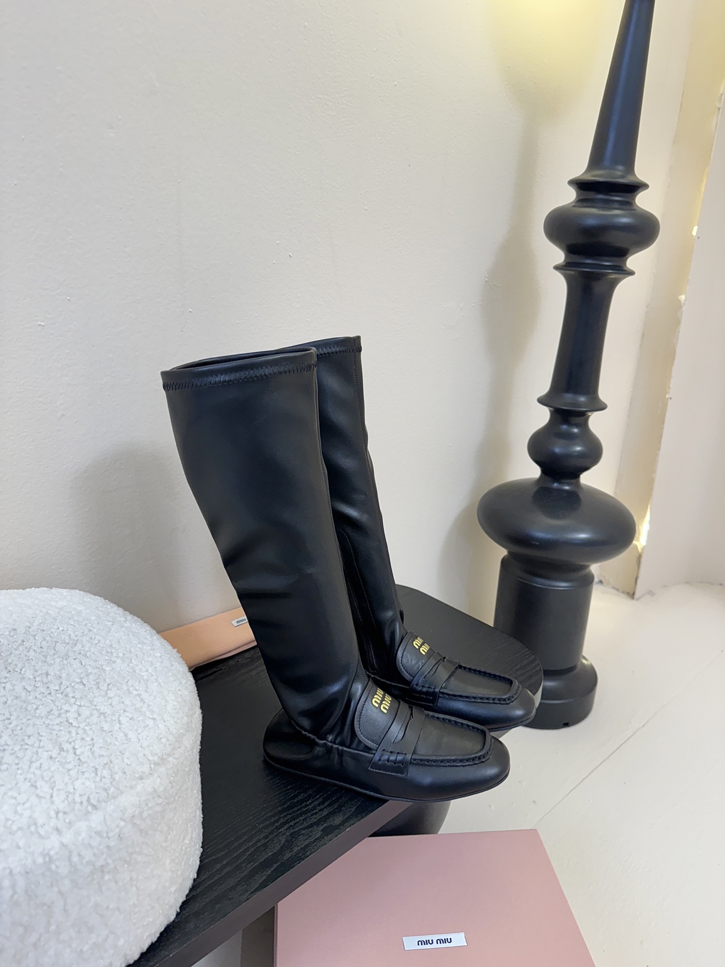 miu miu fw25 new arrival～ 缪缪 25ss 秋冬新款高靴 时尚弹力靴简约鞋面点缀