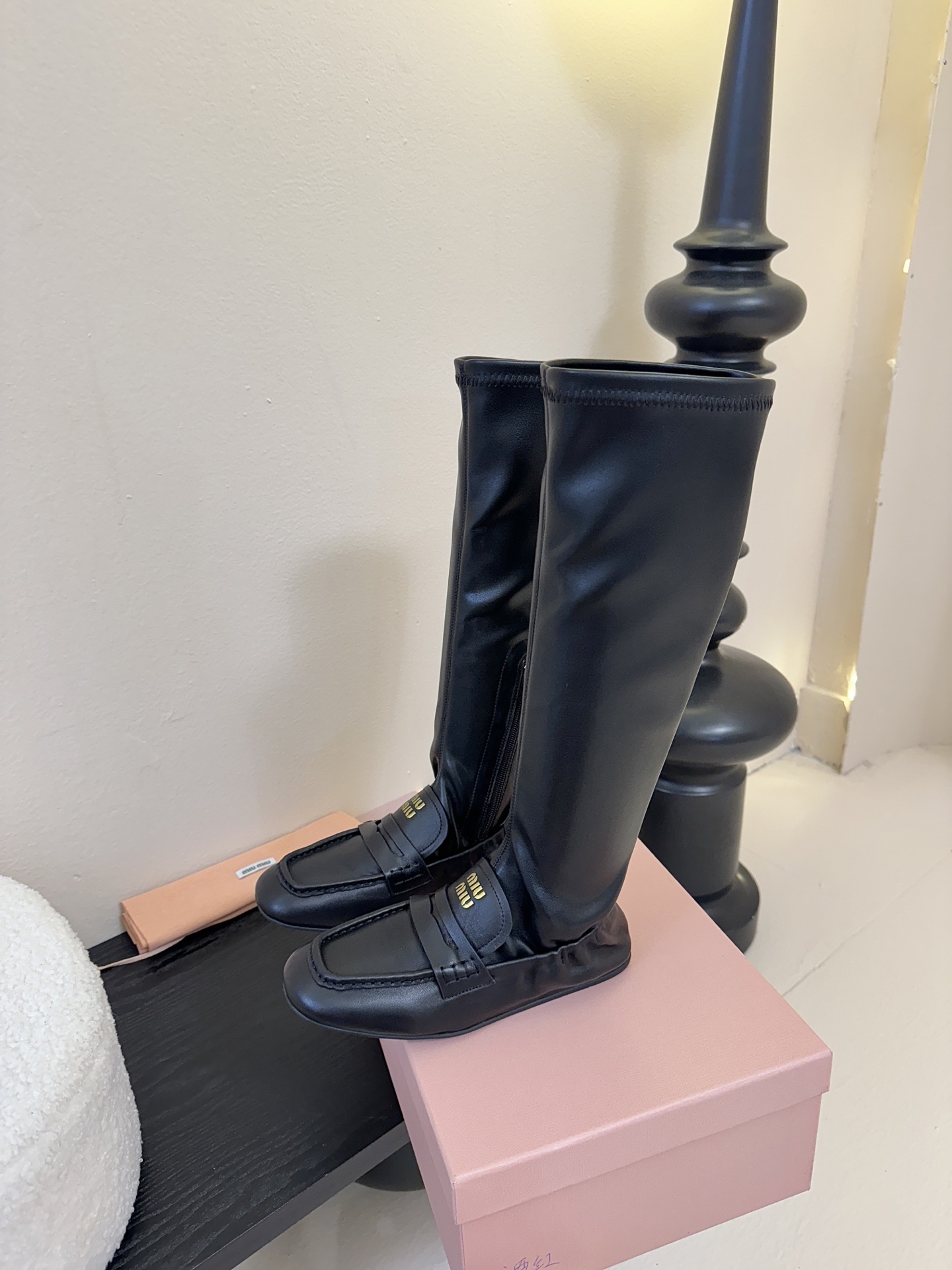 miu miu fw25 new arrival～ 缪缪 25ss 秋冬新款高靴 时尚弹力靴简约鞋面点缀