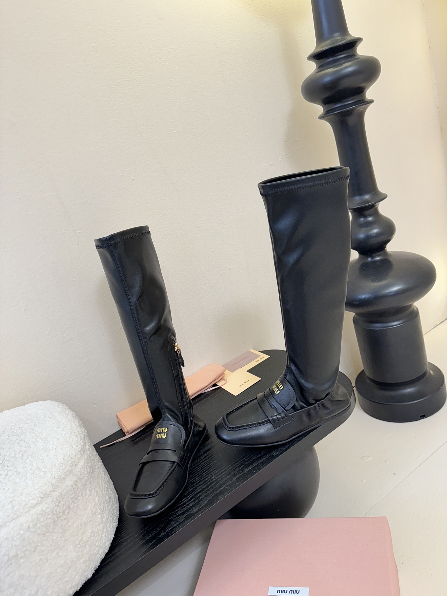 miu miu fw25 new arrival～ 缪缪 25ss 秋冬新款高靴 时尚弹力靴简约鞋面点缀