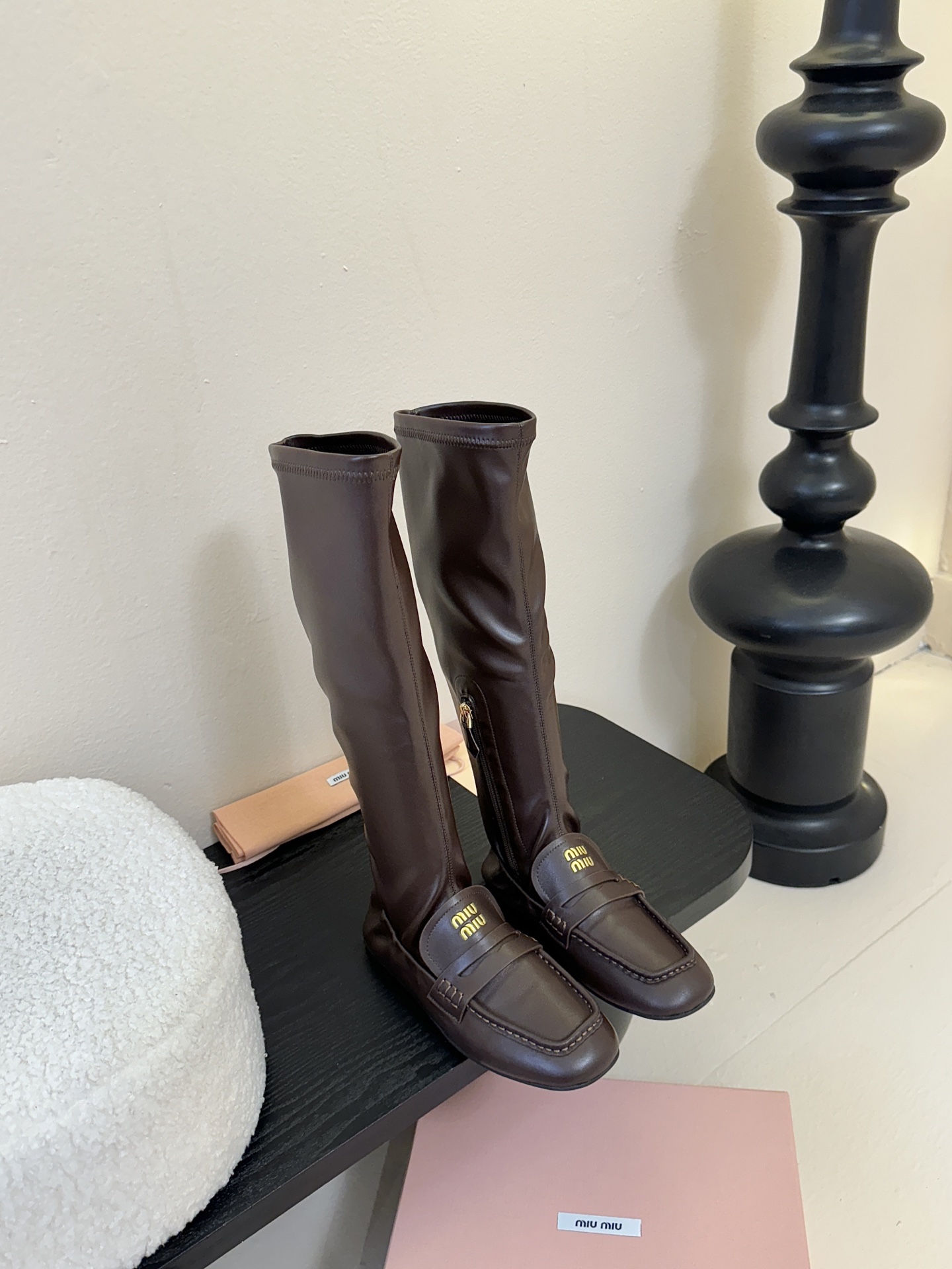 miu miu fw25 new arrival～ 缪缪 25ss 秋冬新款高靴 时尚弹力靴简约鞋面点缀