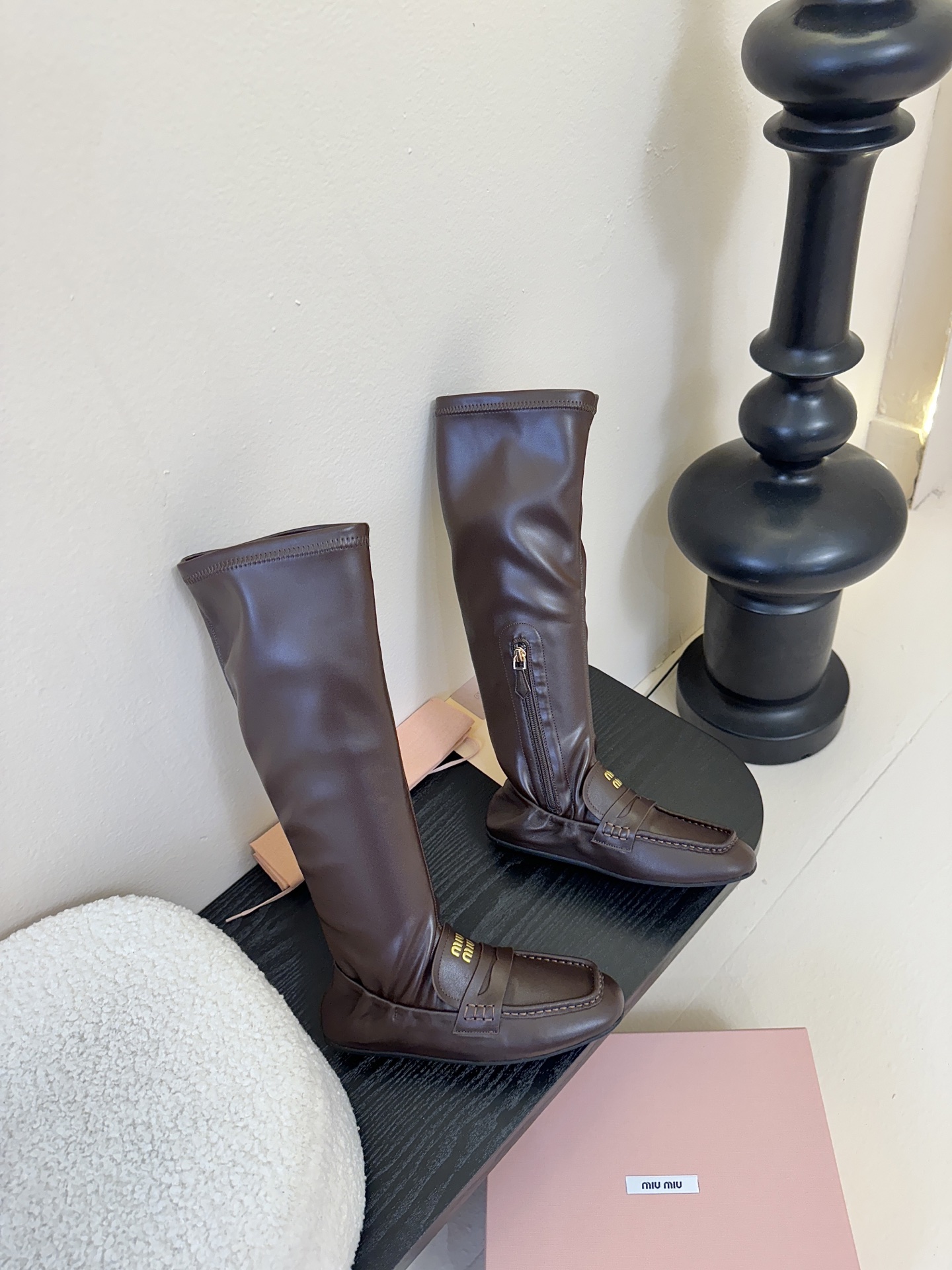 miu miu fw25 new arrival～ 缪缪 25ss 秋冬新款高靴 时尚弹力靴简约鞋面点缀