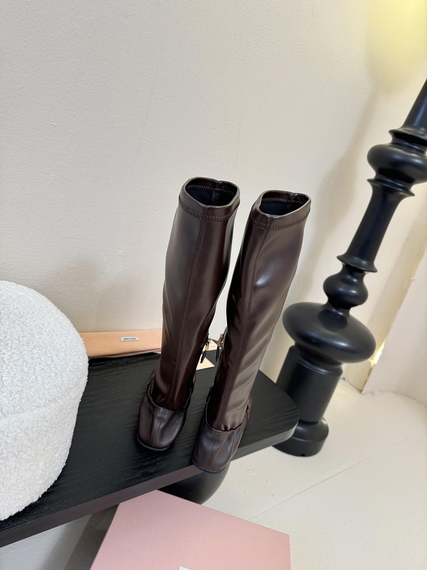 miu miu fw25 new arrival～ 缪缪 25ss 秋冬新款高靴 时尚弹力靴简约鞋面点缀