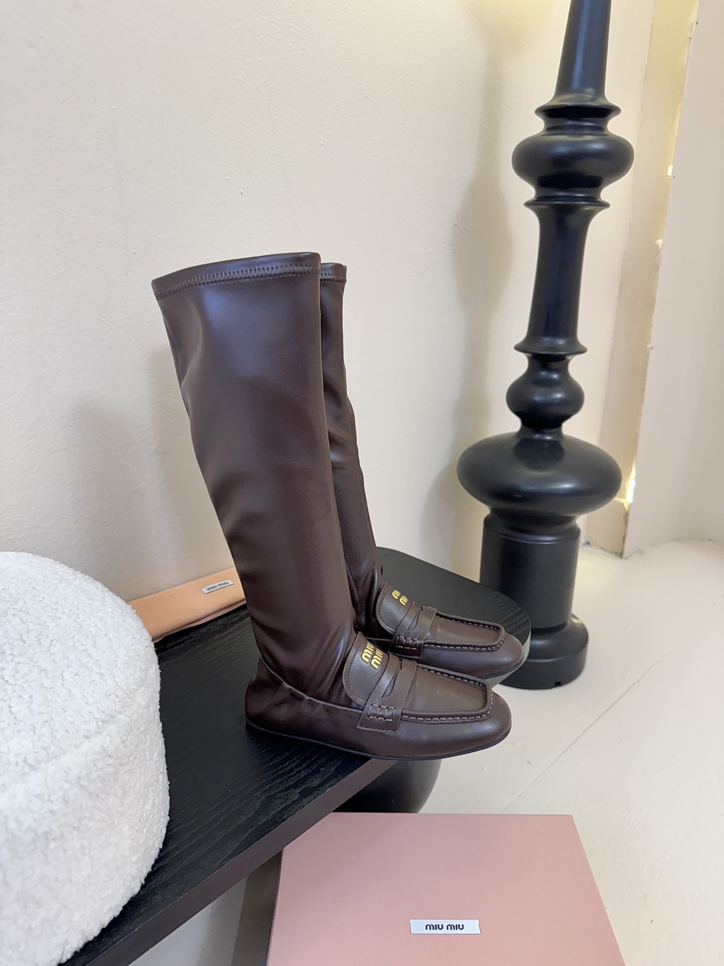 miu miu fw25 new arrival～ 缪缪 25ss 秋冬新款高靴 时尚弹力靴简约鞋面点缀