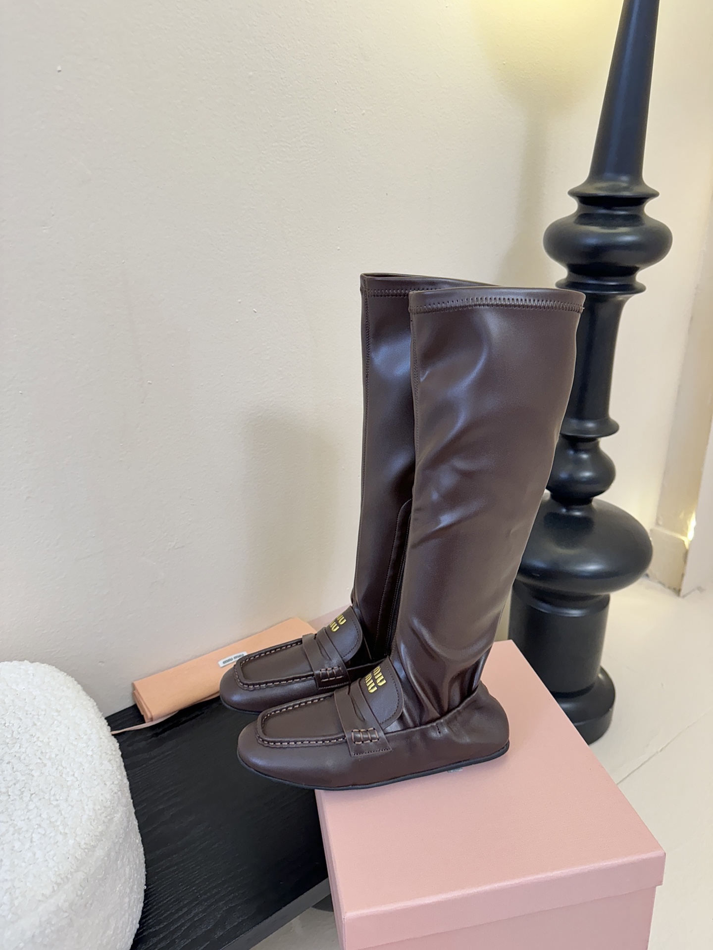 miu miu fw25 new arrival～ 缪缪 25ss 秋冬新款高靴 时尚弹力靴简约鞋面点缀