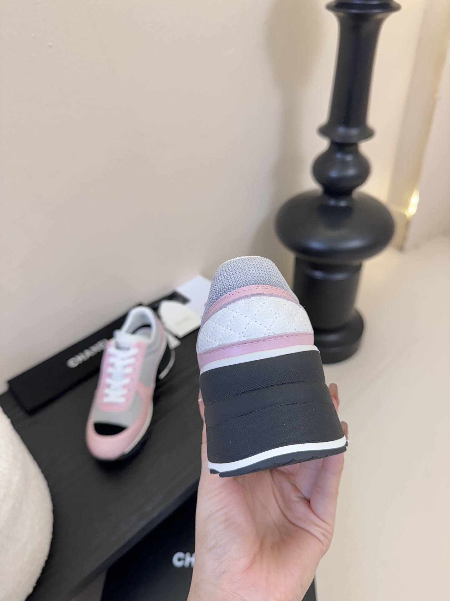 Chanl 香奈儿25k秋冬新款高跟拼色休闲运动鞋 奇奇怪怪 丑萌丑萌 专柜断货王 各大博主社交日推款，