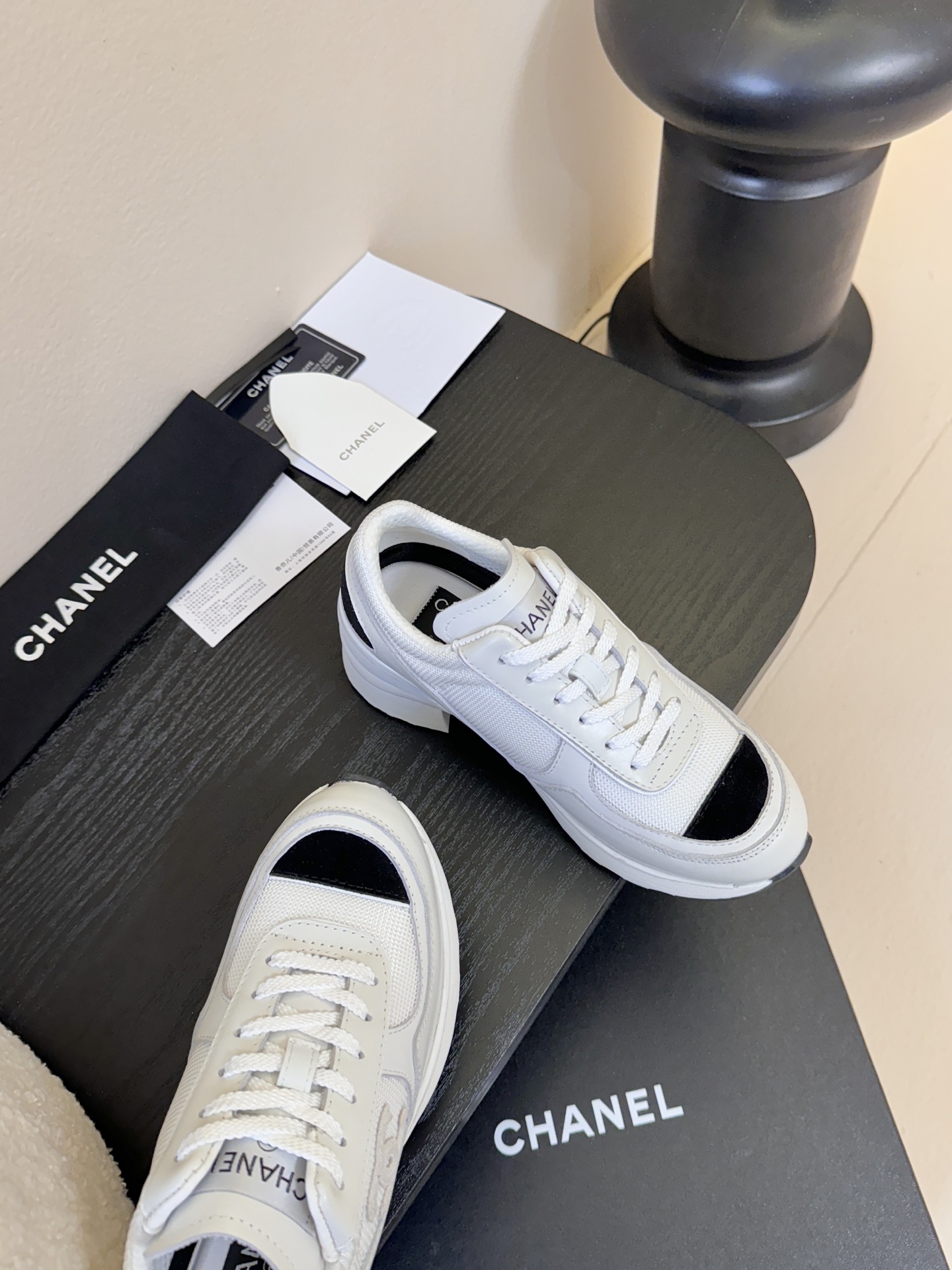 Chanl 香奈儿25k秋冬新款高跟拼色休闲运动鞋 奇奇怪怪 丑萌丑萌 专柜断货王 各大博主社交日推款，