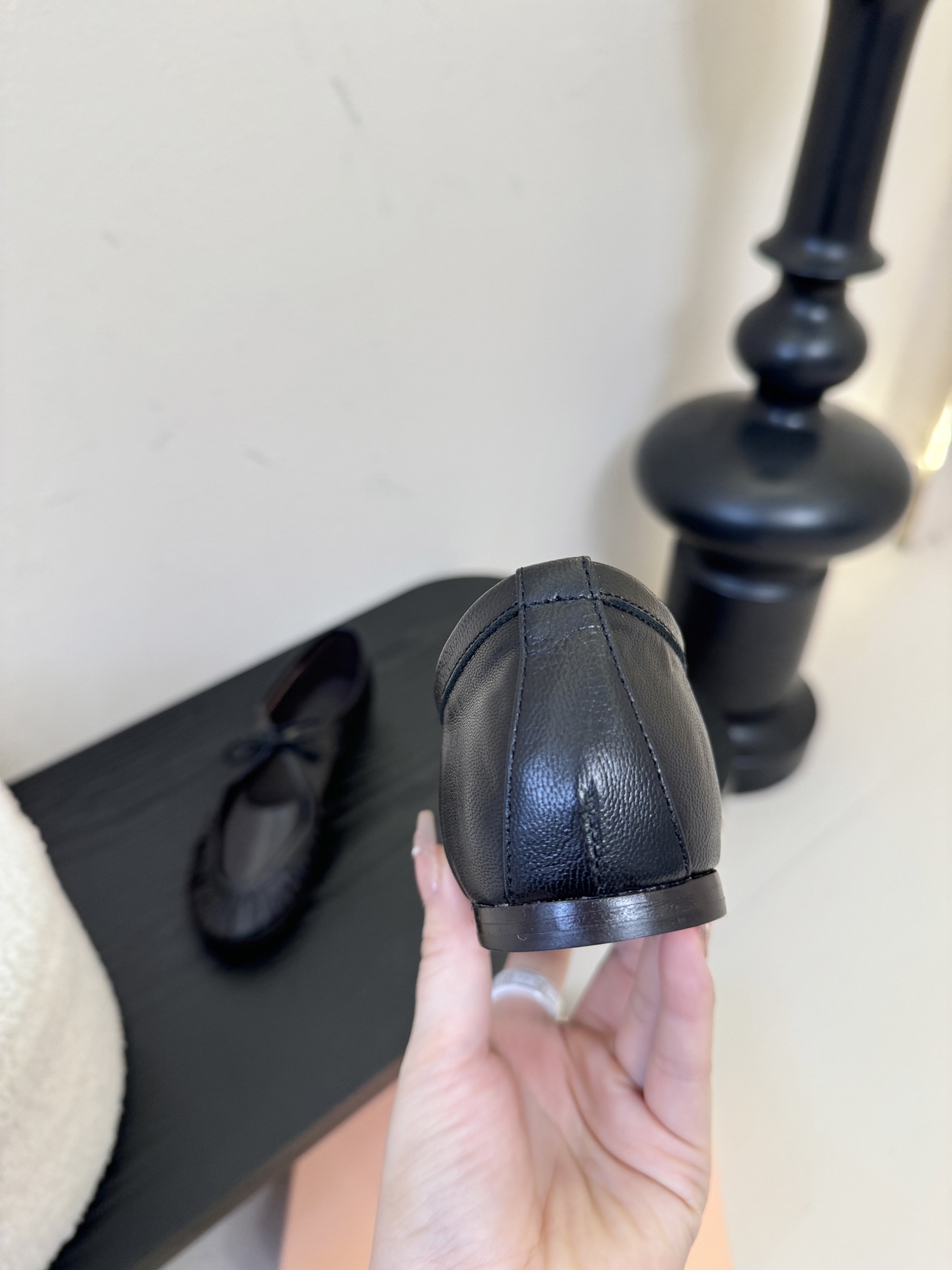 HEREU｜西班牙小众品牌新款 ，高端品质，褶皱蝴蝶结圆头玛丽珍平底单鞋跳舞鞋，鞋子超级柔软，上脚美美哒