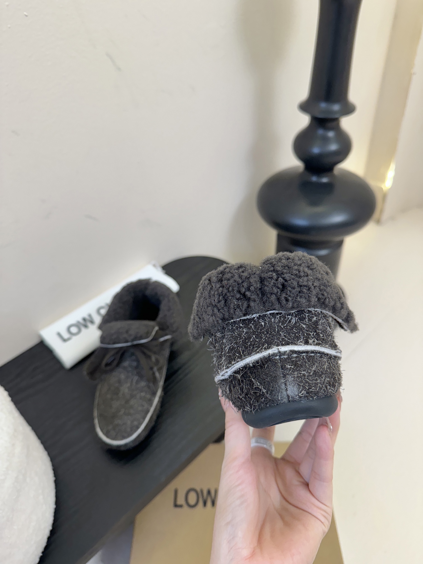 low classic 韩国小众品牌博主同款超可爱两穿雪地靴鞋面头层牛皮雪花绒内里原版一致泰迪羊卷毛原版