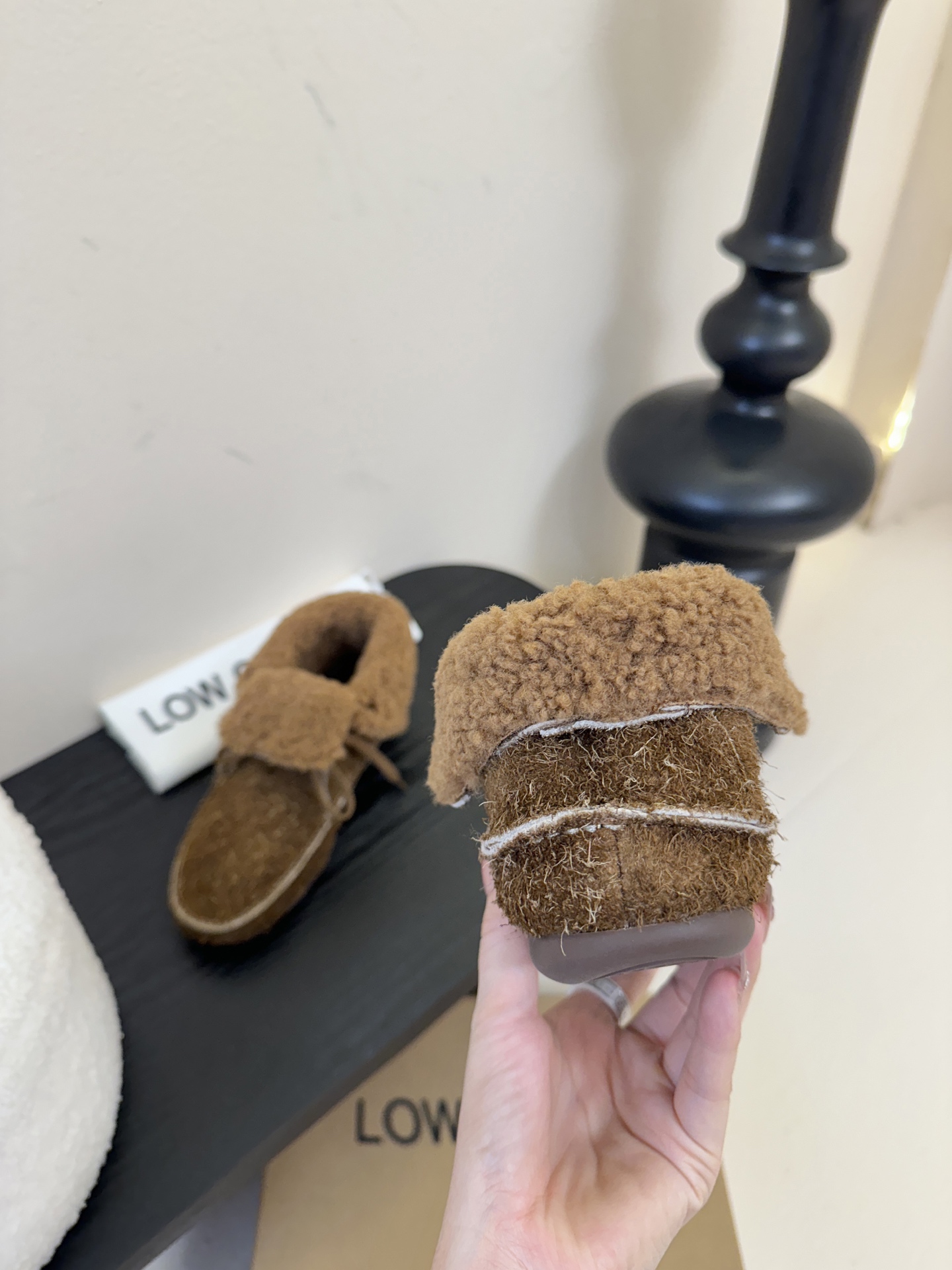 low classic 韩国小众品牌博主同款超可爱两穿雪地靴鞋面头层牛皮雪花绒内里原版一致泰迪羊卷毛原版