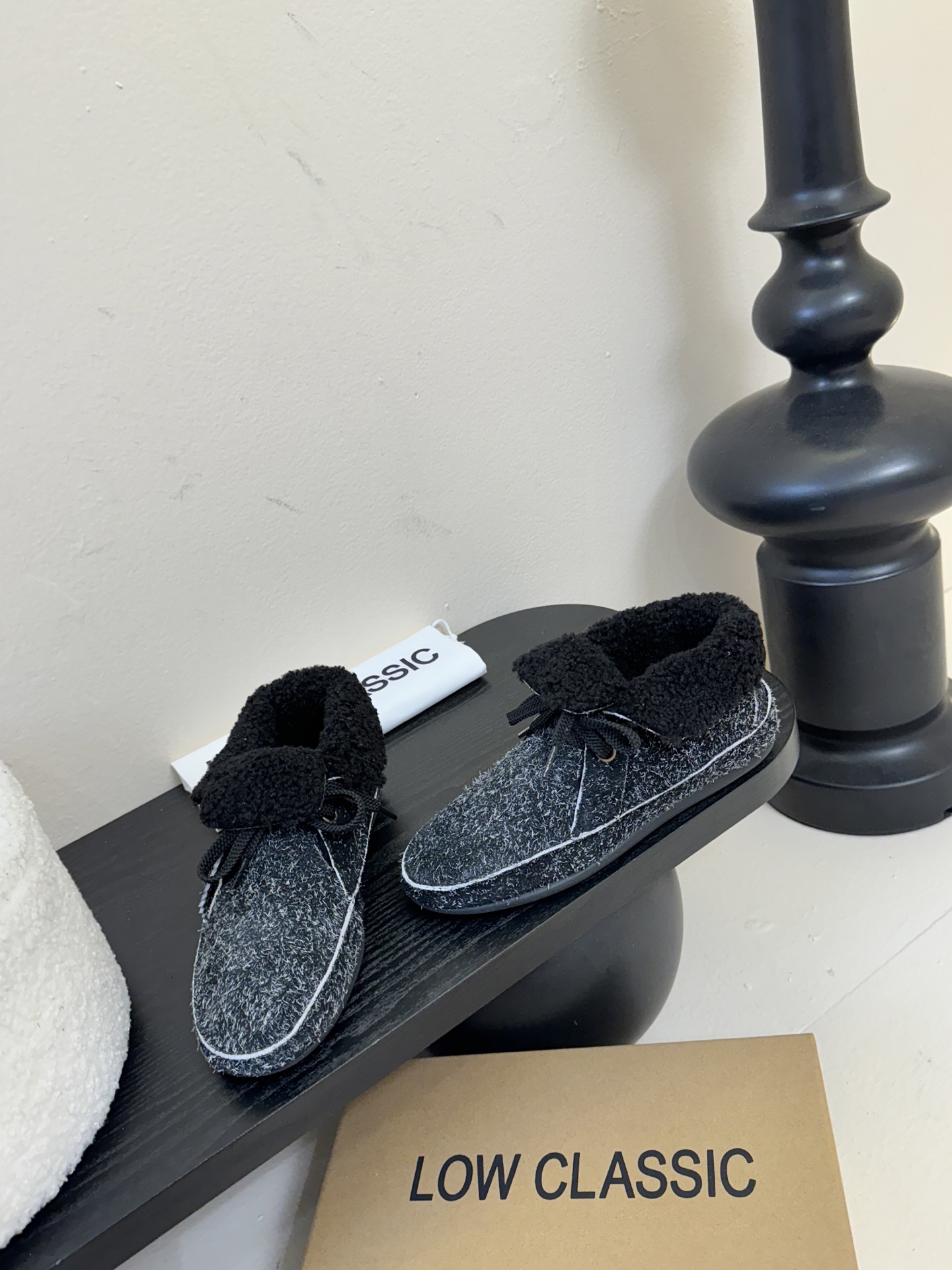 low classic 韩国小众品牌博主同款超可爱两穿雪地靴鞋面头层牛皮雪花绒内里原版一致泰迪羊卷毛原版