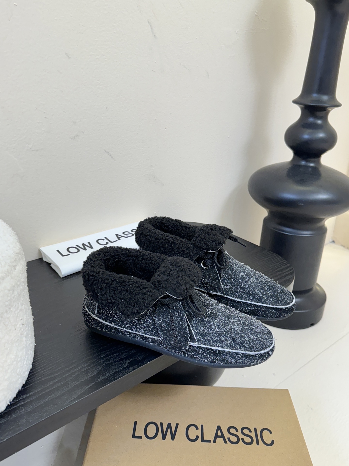 low classic 韩国小众品牌博主同款超可爱两穿雪地靴鞋面头层牛皮雪花绒内里原版一致泰迪羊卷毛原版