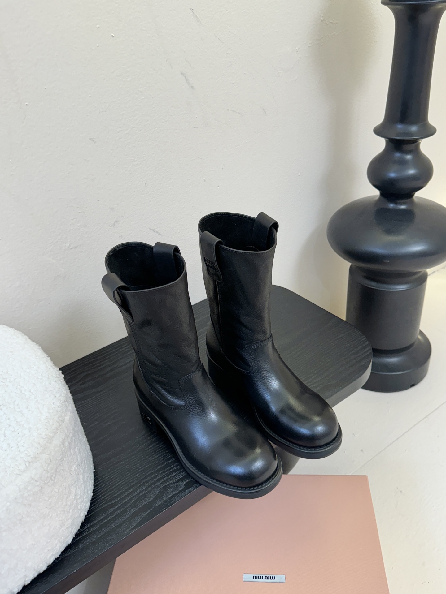 Miumiu谬谬朋克风秋冬机车造型长靴松弛感限量走秀款一双封神复古骑士靴切尔西短靴🤩怎么穿都好看今夏时髦