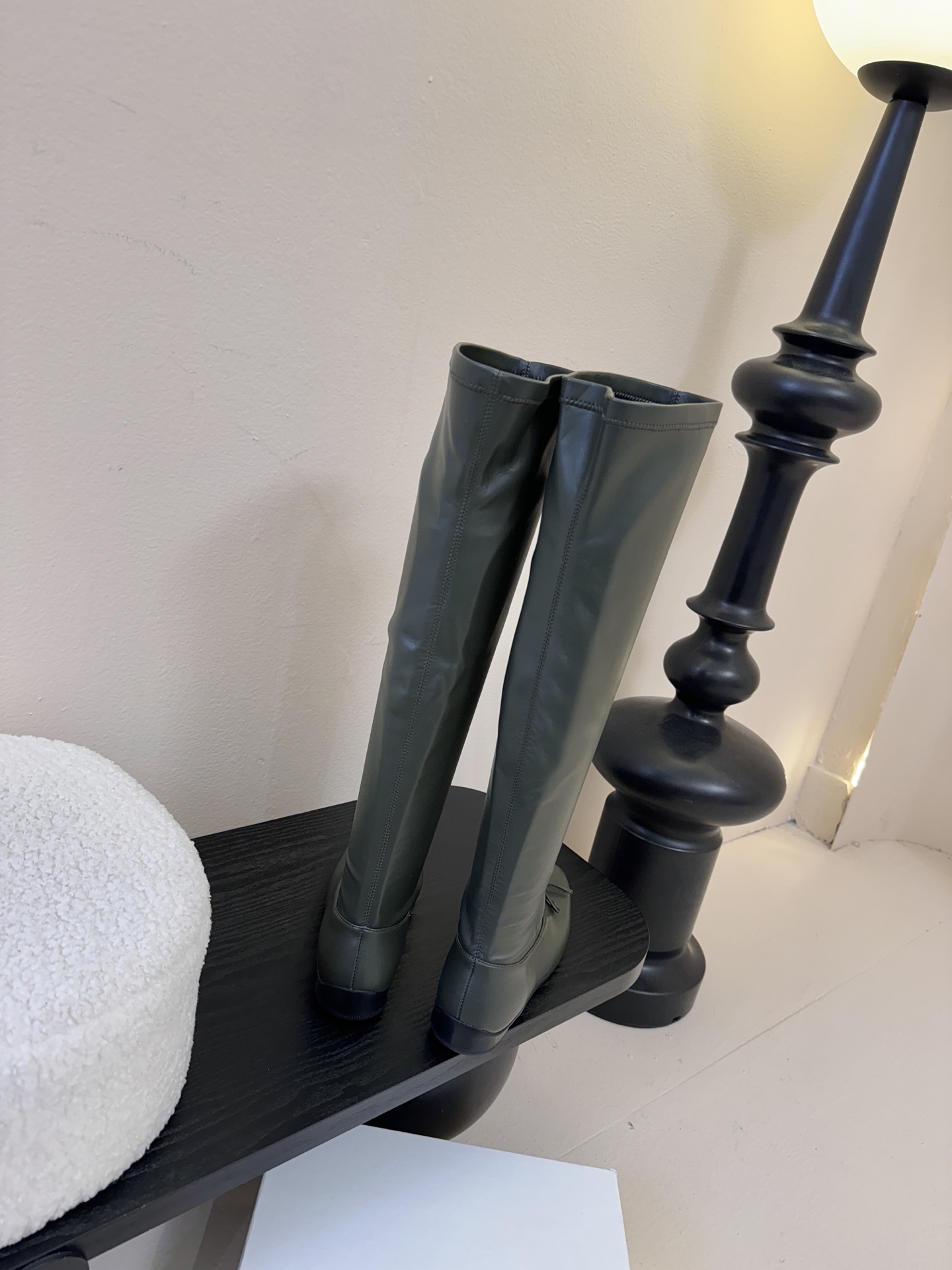 OPEN YY巨显瘦弹力长靴弹力靴的包腿效果 依旧抗打jennie同款芭蕾靴松弛感女王真的是时髦毫不费力