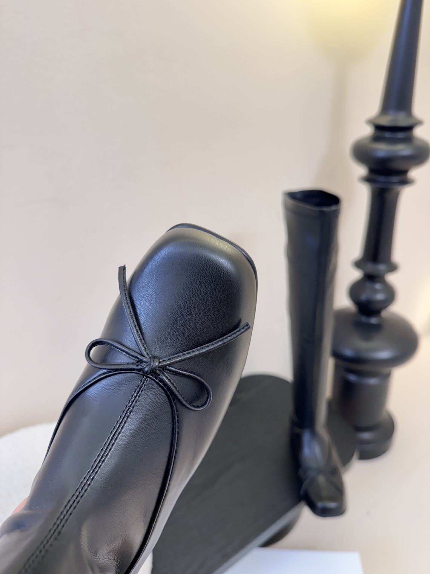 OPEN YY巨显瘦弹力长靴弹力靴的包腿效果 依旧抗打jennie同款芭蕾靴松弛感女王真的是时髦毫不费力