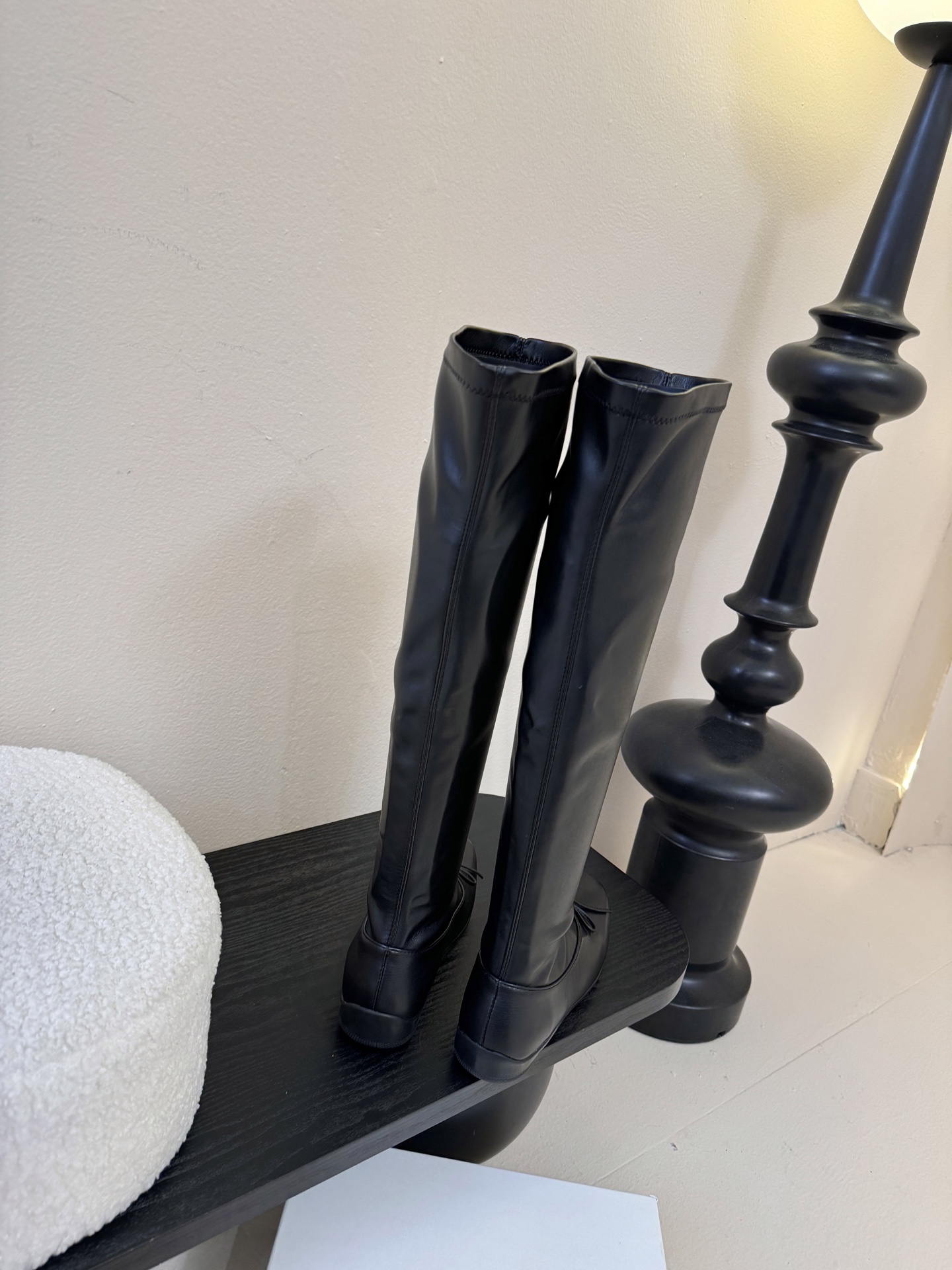 OPEN YY巨显瘦弹力长靴弹力靴的包腿效果 依旧抗打jennie同款芭蕾靴松弛感女王真的是时髦毫不费力