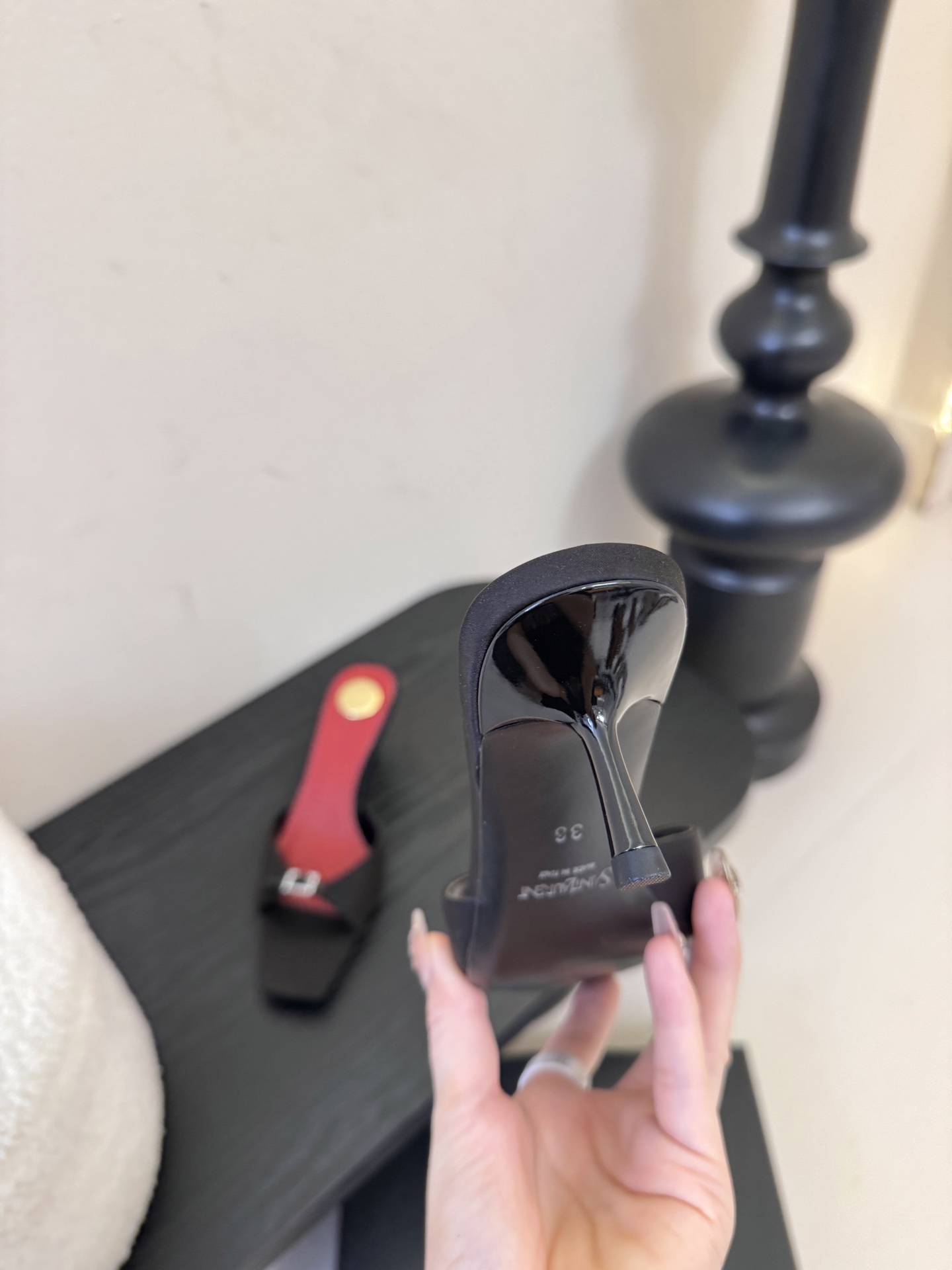 圣罗兰Saint Lauren* 25ss新YSL Logo高跟鞋拖Ysl走秀款高跟鞋 各种小裙子搭配起