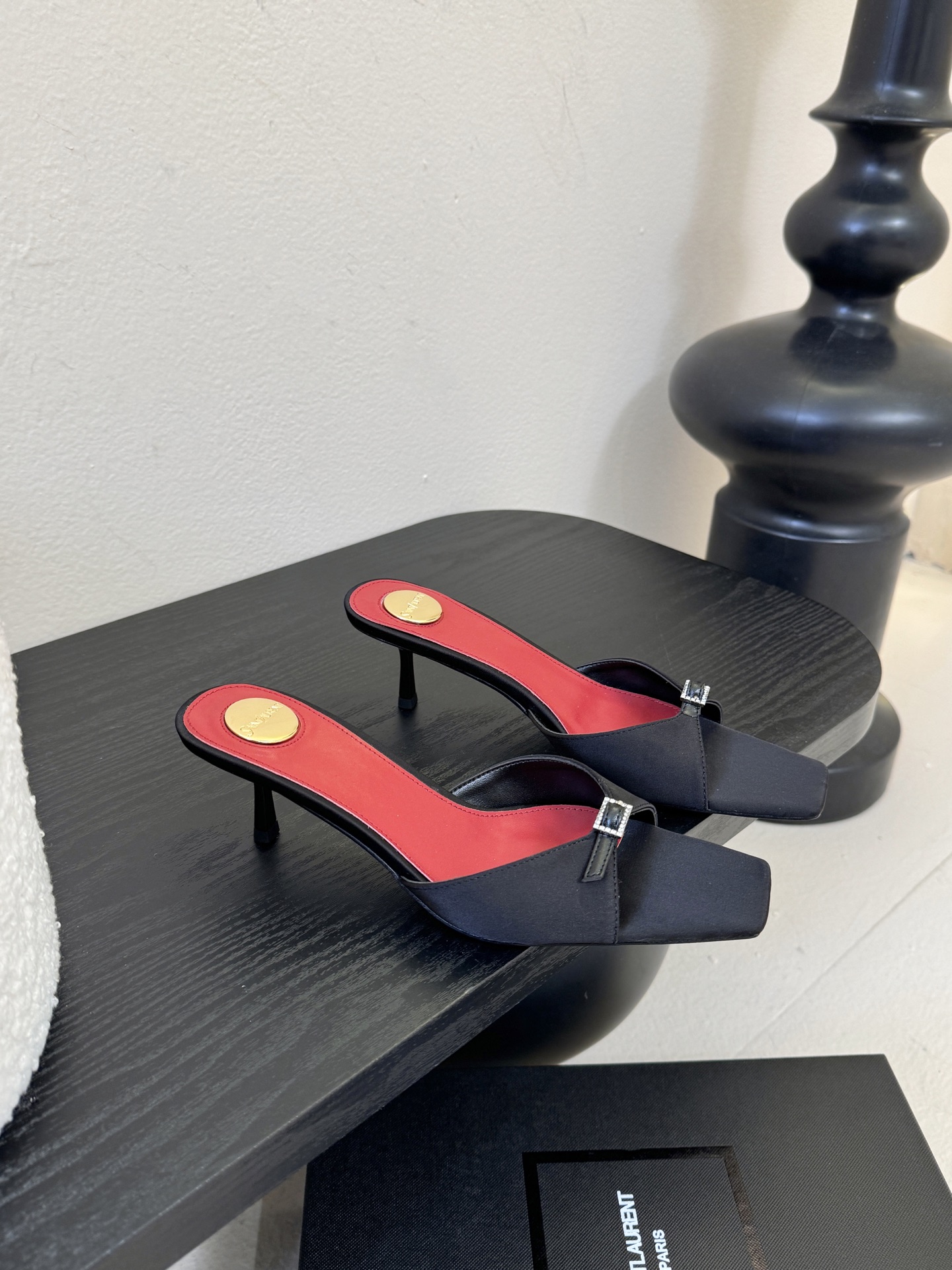 圣罗兰Saint Lauren* 25ss新YSL Logo高跟鞋拖Ysl走秀款高跟鞋 各种小裙子搭配起