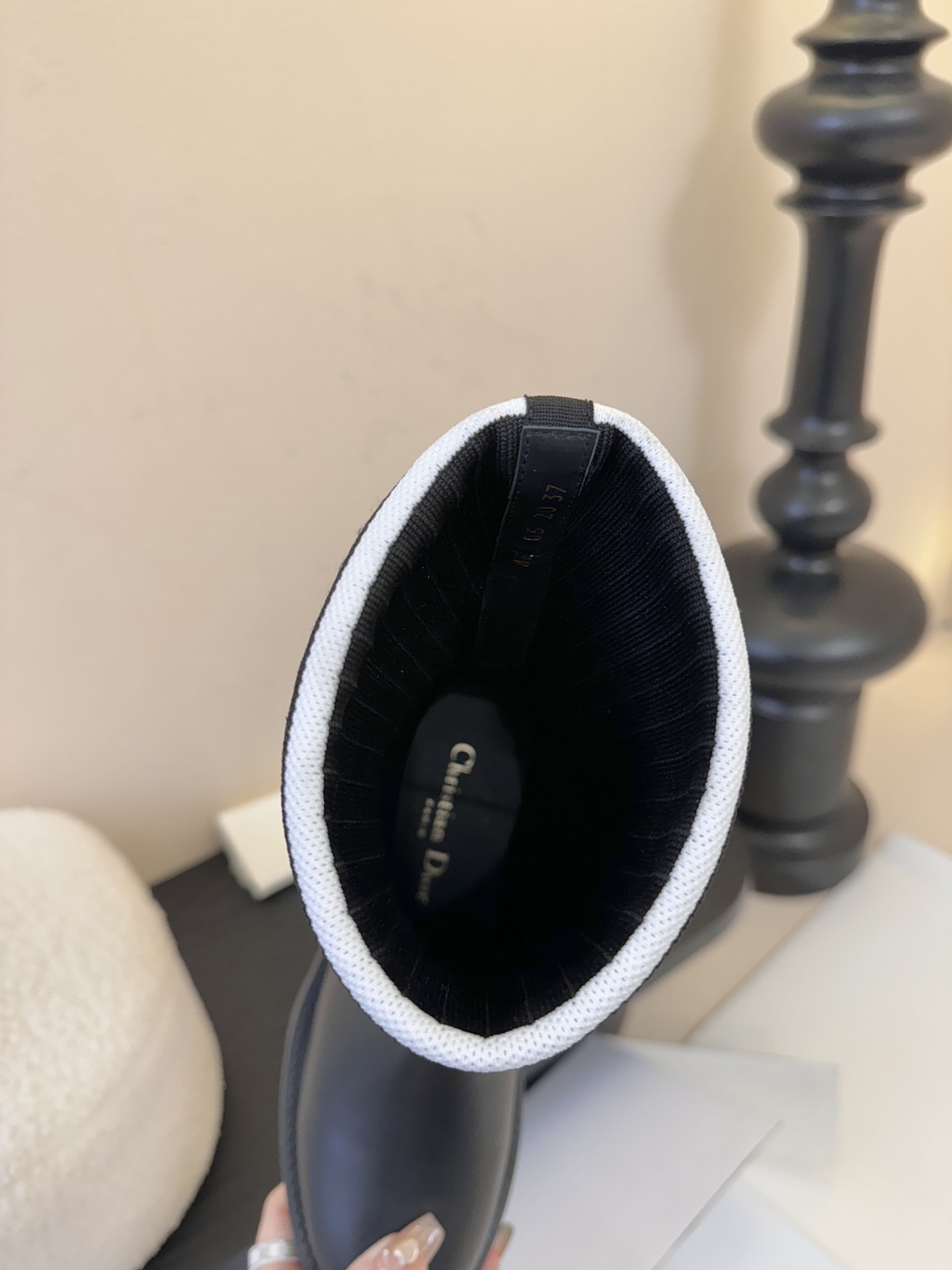 -顶级品质（配高档飞机盒✈️）2025秋冬新款Dior迪奥D-Major 中筒靴 爆火🔥CD字母电绣针织