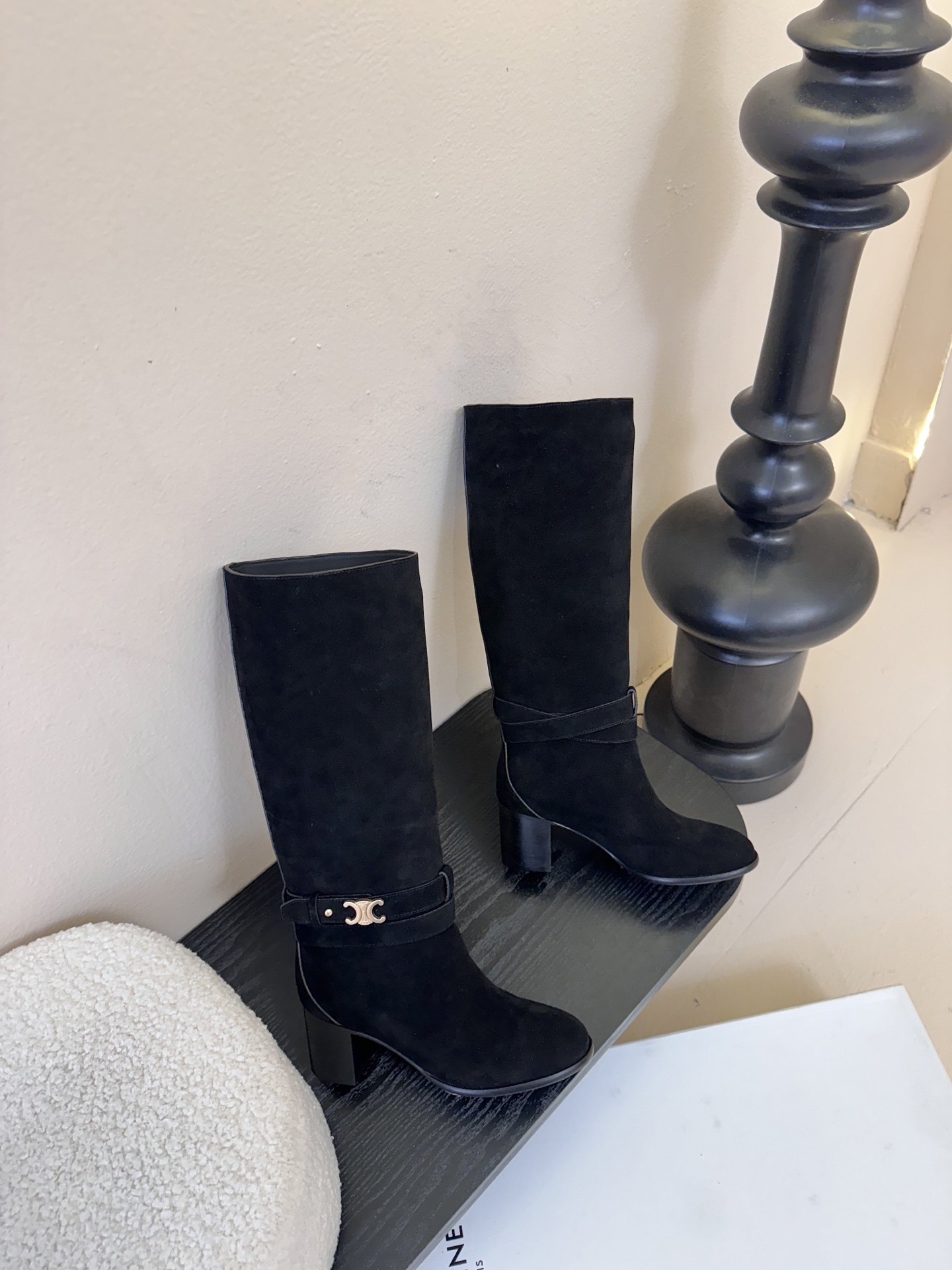 CELINE思琳专柜秋冬最新款复古时装长靴 超多明星时尚博主同款 早秋力推单品！复古欧美风格 炸街必备单