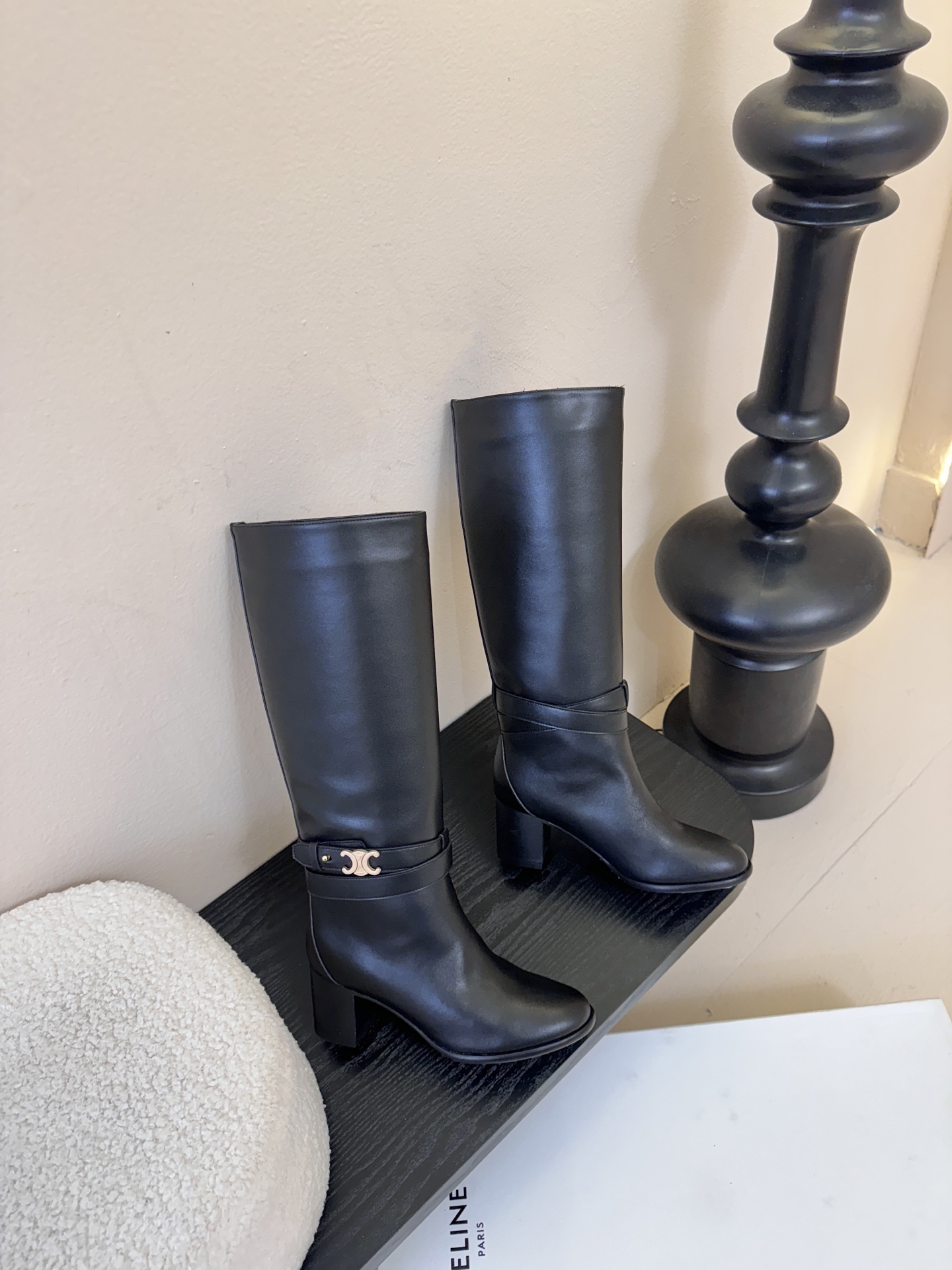 CELINE思琳专柜秋冬最新款复古时装长靴 超多明星时尚博主同款 早秋力推单品！复古欧美风格 炸街必备单