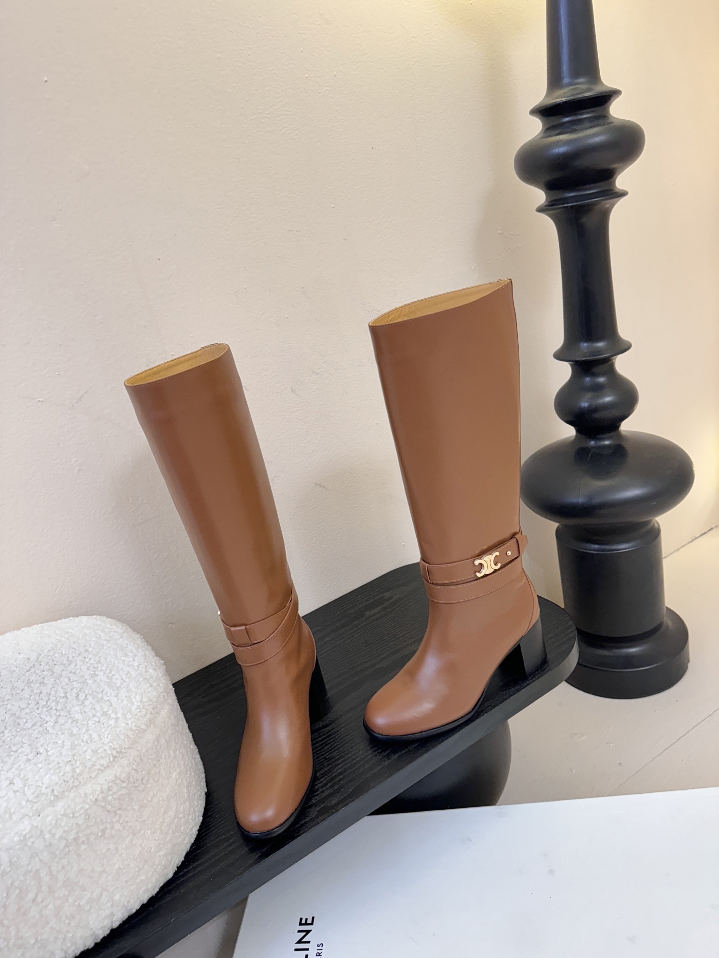 CELINE思琳专柜秋冬最新款复古时装长靴 超多明星时尚博主同款 早秋力推单品！复古欧美风格 炸街必备单