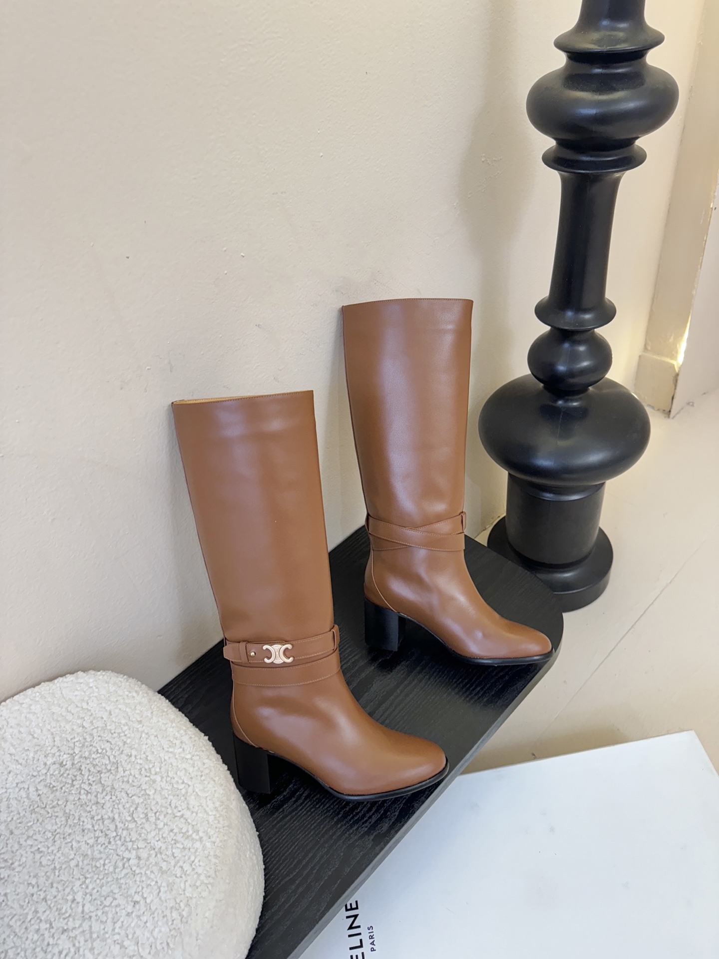 CELINE思琳专柜秋冬最新款复古时装长靴 超多明星时尚博主同款 早秋力推单品！复古欧美风格 炸街必备单