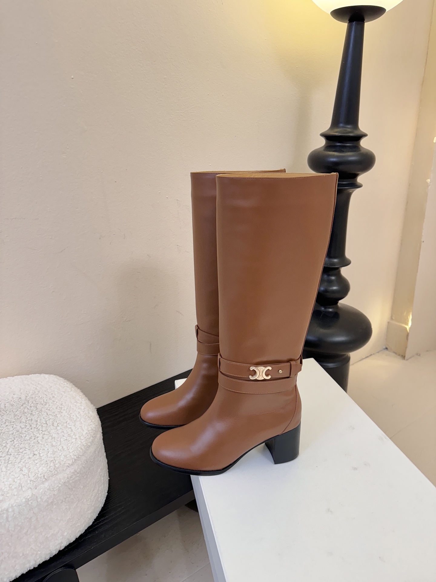 CELINE思琳专柜秋冬最新款复古时装长靴 超多明星时尚博主同款 早秋力推单品！复古欧美风格 炸街必备单