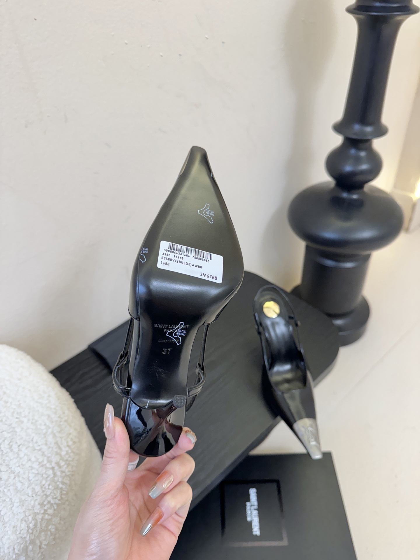 Saint Laurent / 圣罗兰Lee金属钻链条尖头高跟鞋YSL姐姐的美丽尤物高跟鞋 又是人间圣罗