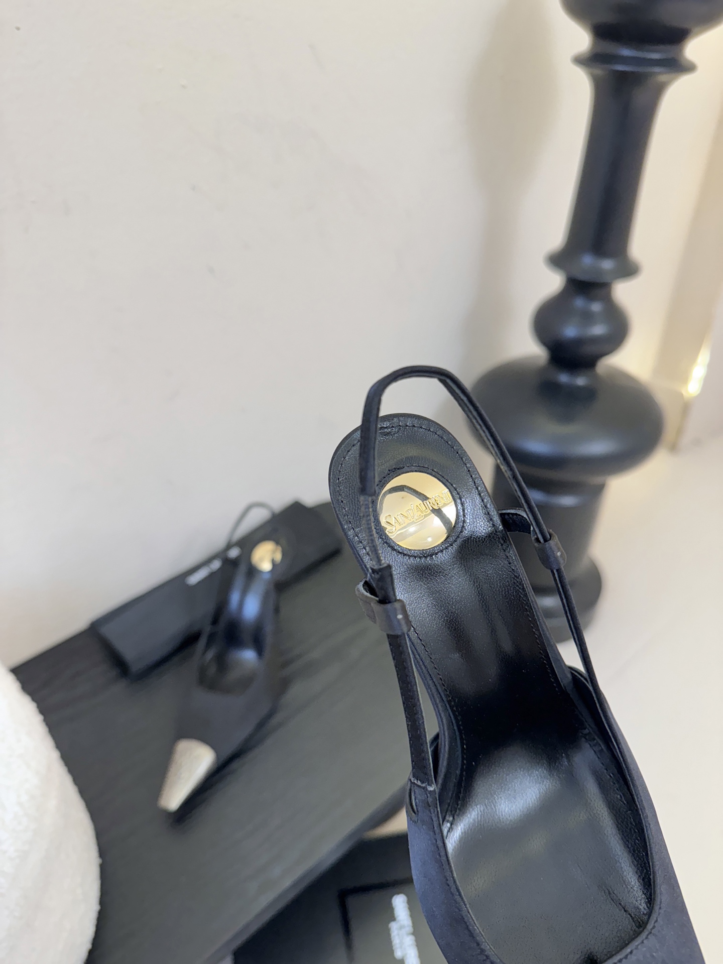 Saint Laurent / 圣罗兰Lee金属钻链条尖头高跟鞋YSL姐姐的美丽尤物高跟鞋 又是人间圣罗