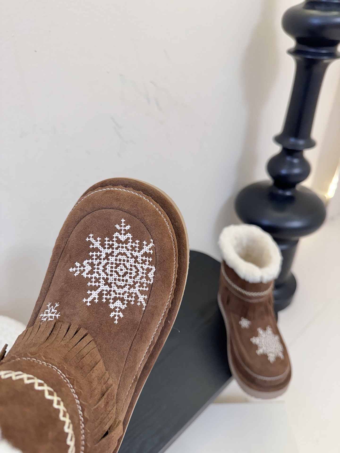 代购品质 杏色陆续更新一比一复刻，细节零差距unfolio超可爱LUMI雪地靴，打造精巧松弛，恰到好处的