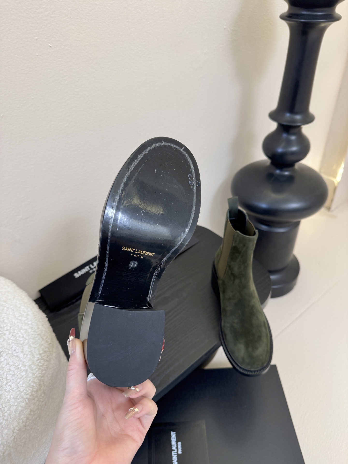 Saint Laurent圣罗兰秋冬最新款布洛克短靴 超多明星时尚博主种草 大小质感与原版完全一致✔️鞋