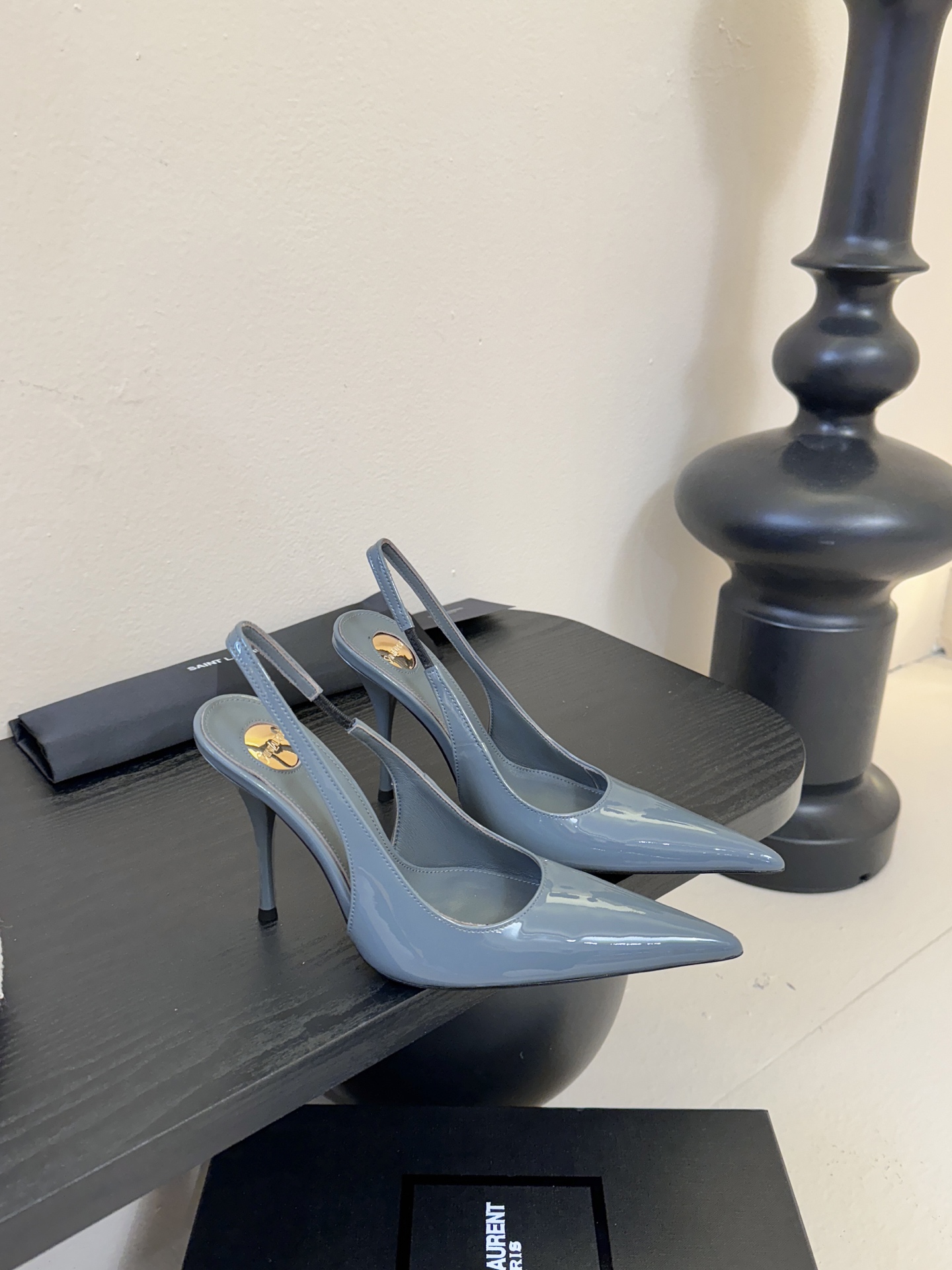 Saint Laurent / 圣罗兰Lee金属钻链条尖头高跟鞋YSL姐姐的美丽尤物高跟鞋 又是人间圣罗