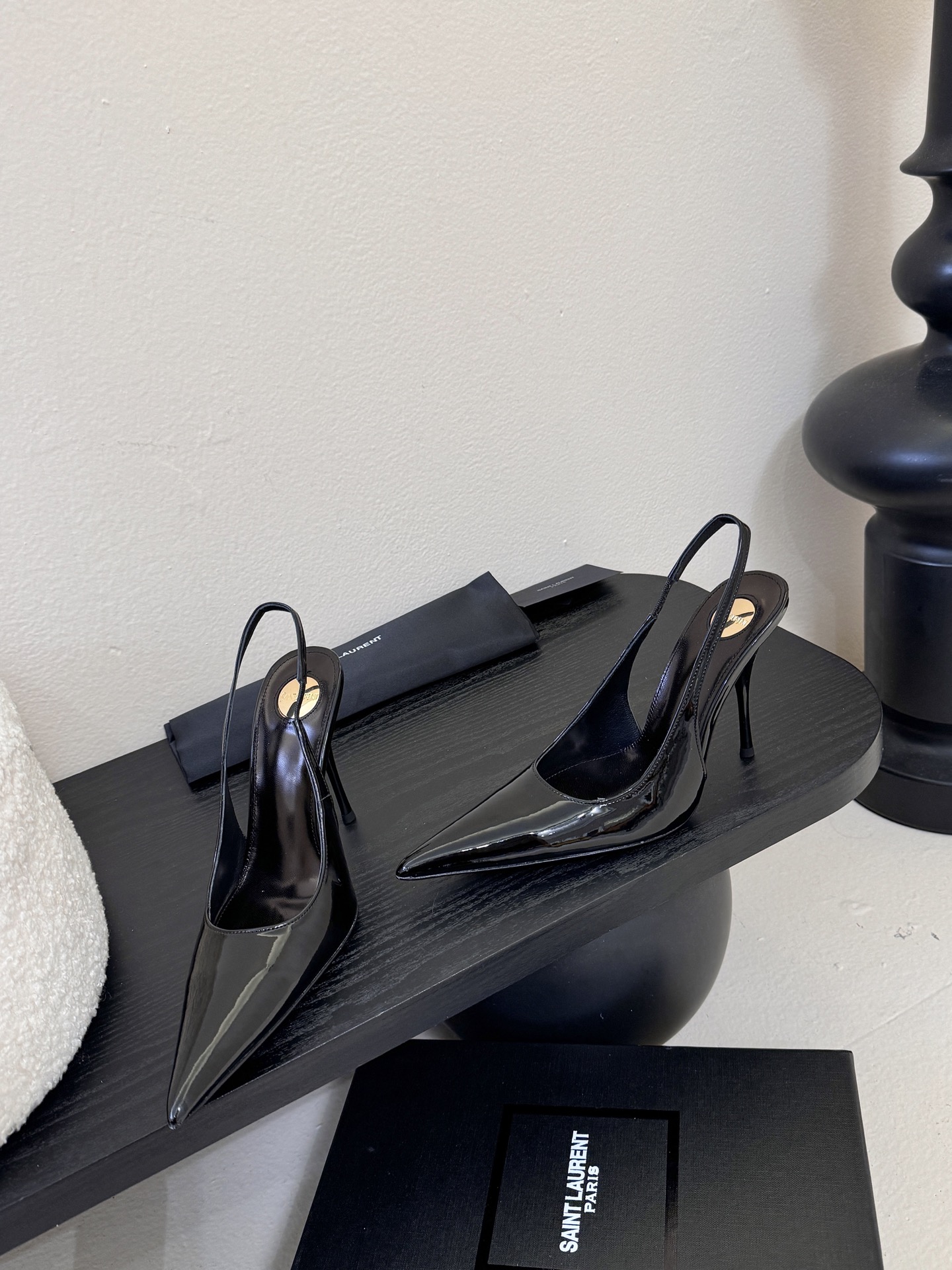 Saint Laurent / 圣罗兰Lee金属钻链条尖头高跟鞋YSL姐姐的美丽尤物高跟鞋 又是人间圣罗