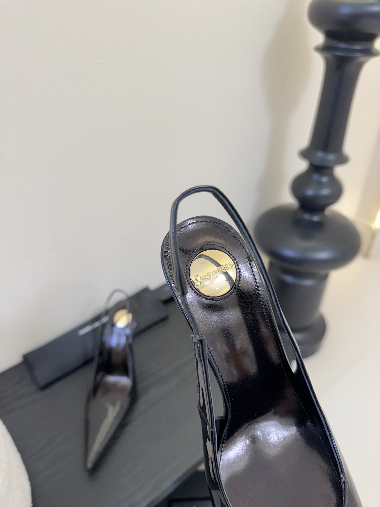 Saint Laurent / 圣罗兰Lee金属钻链条尖头高跟鞋YSL姐姐的美丽尤物高跟鞋 又是人间圣罗