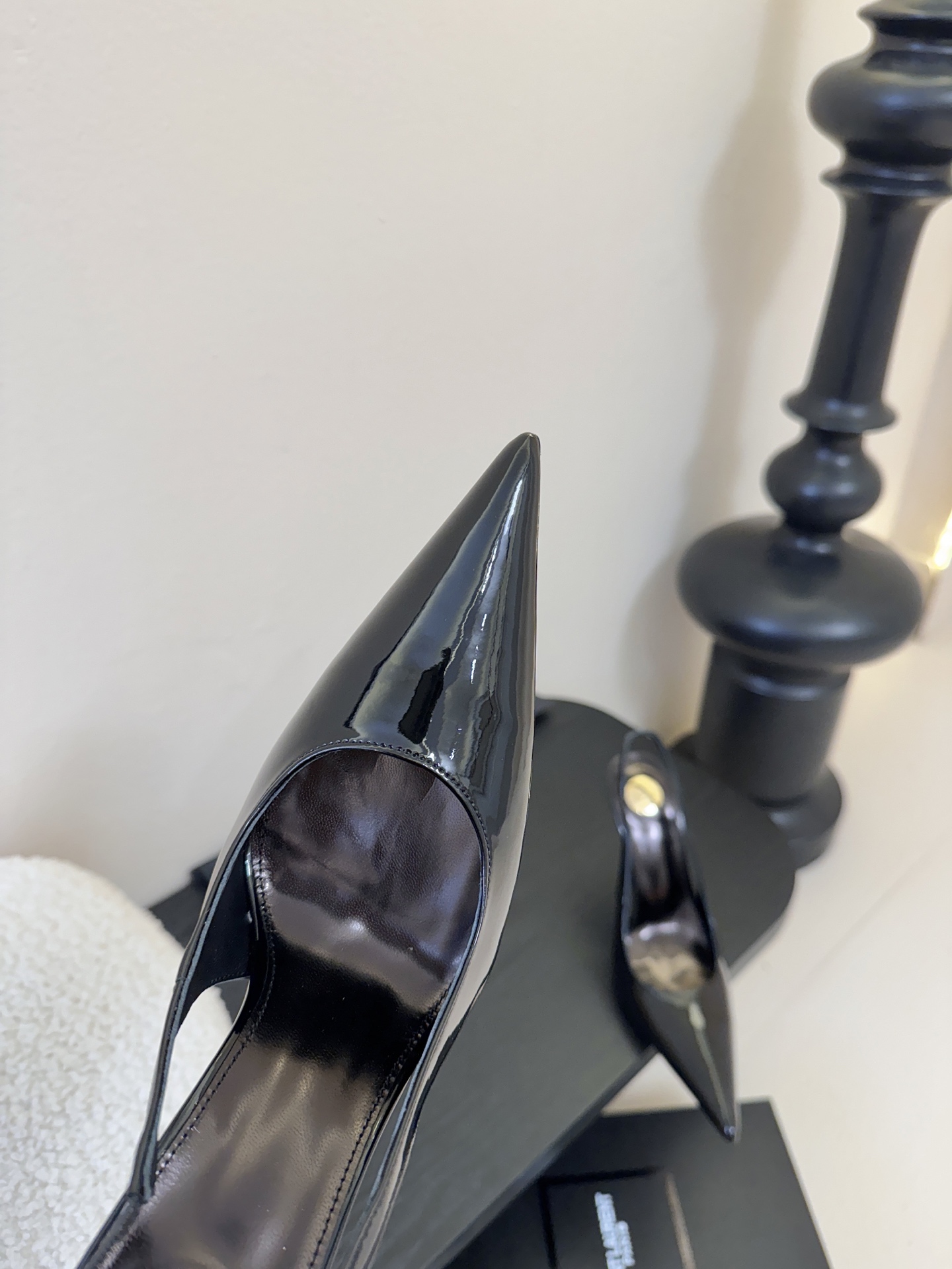 Saint Laurent / 圣罗兰Lee金属钻链条尖头高跟鞋YSL姐姐的美丽尤物高跟鞋 又是人间圣罗