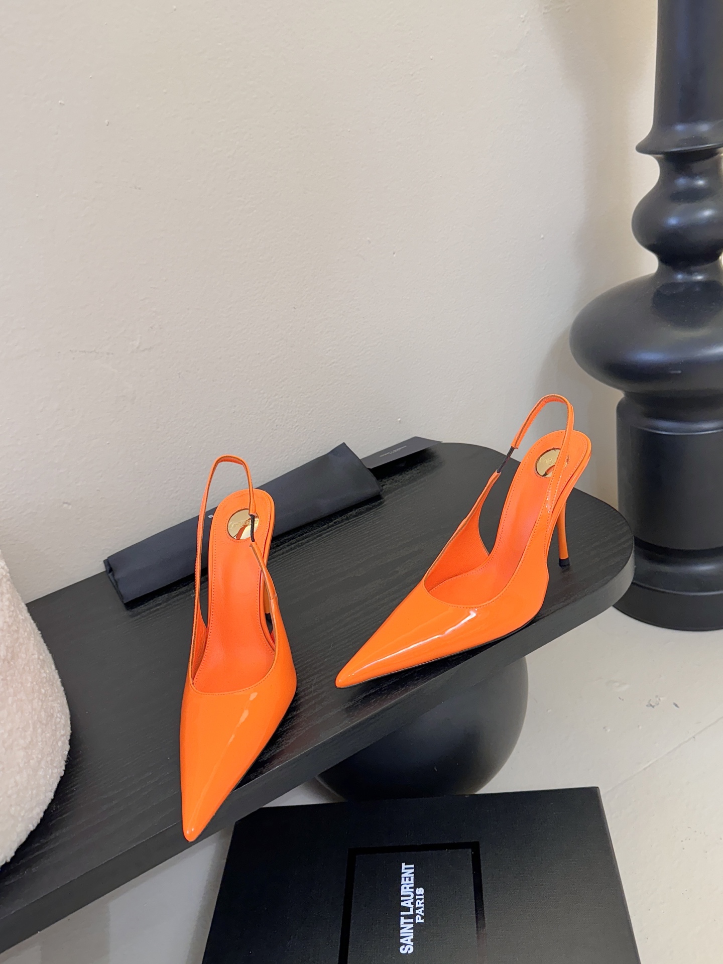 Saint Laurent / 圣罗兰Lee金属钻链条尖头高跟鞋YSL姐姐的美丽尤物高跟鞋 又是人间圣罗