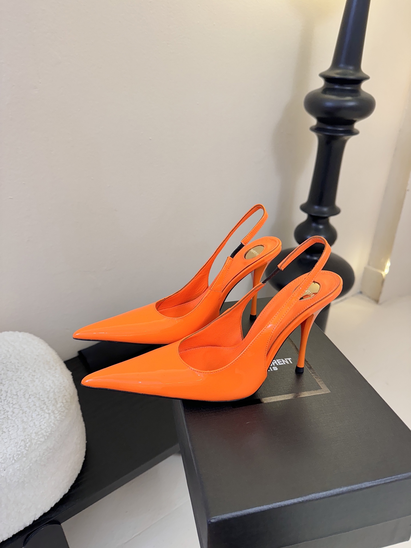 Saint Laurent / 圣罗兰Lee金属钻链条尖头高跟鞋YSL姐姐的美丽尤物高跟鞋 又是人间圣罗