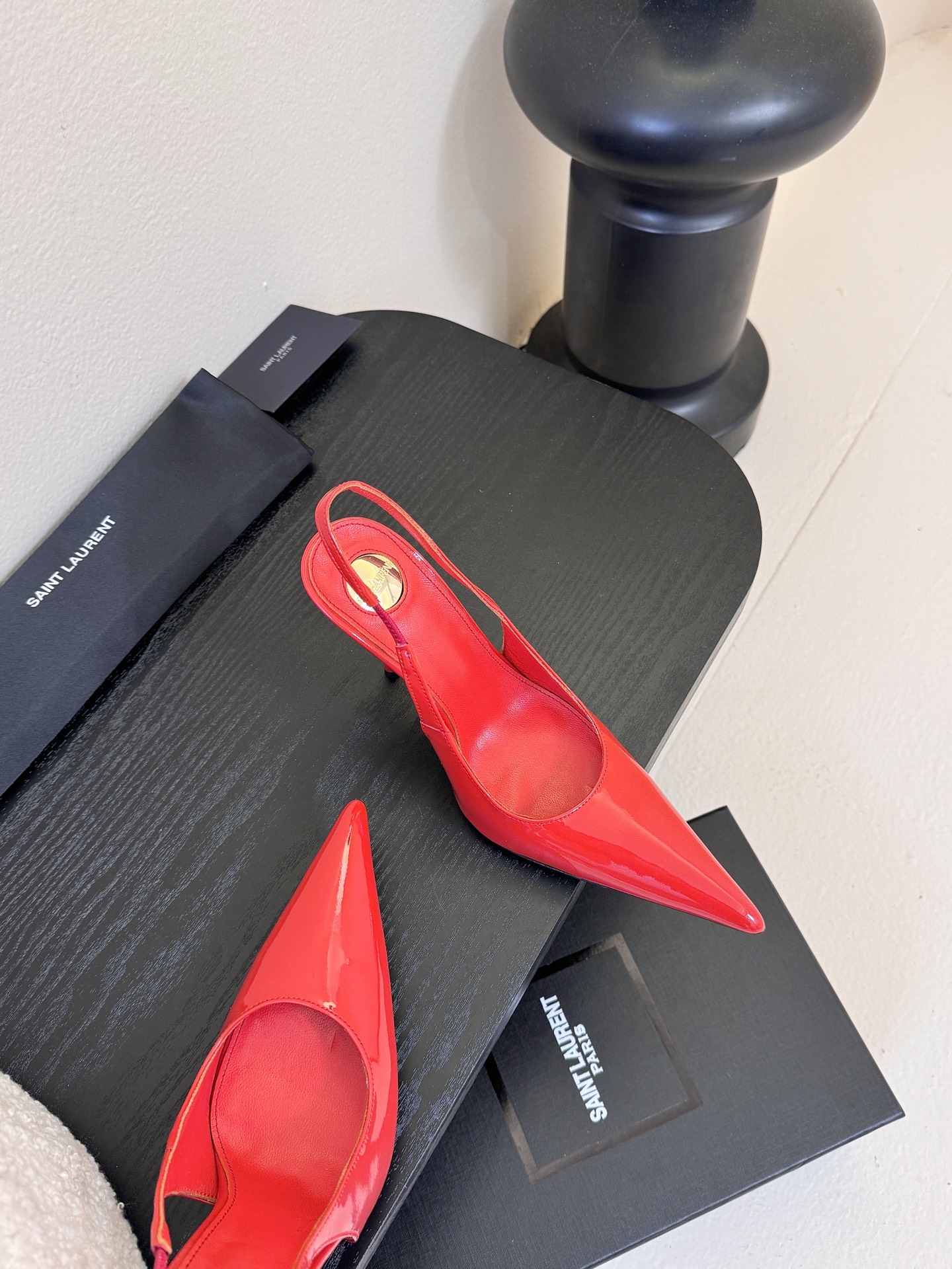 Saint Laurent / 圣罗兰Lee金属钻链条尖头高跟鞋YSL姐姐的美丽尤物高跟鞋 又是人间圣罗