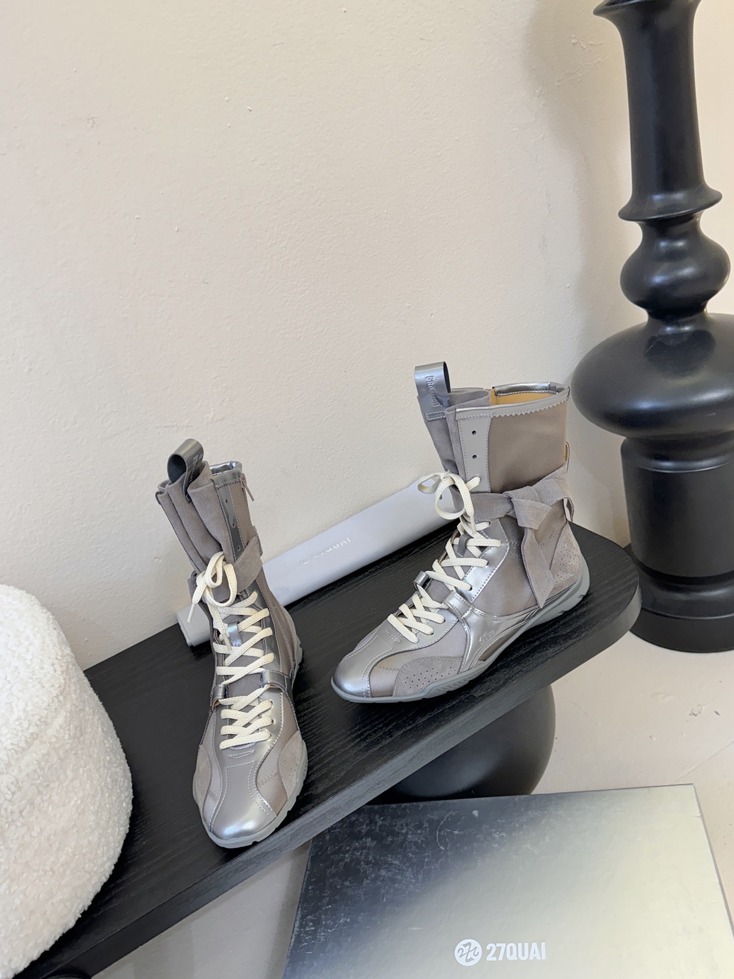 代购级增加颜色27QUAI 25ss 春夏新款 走秀款德训 拳击靴 休闲靴设计理念源于拳击靴和芭蕾舞鞋两